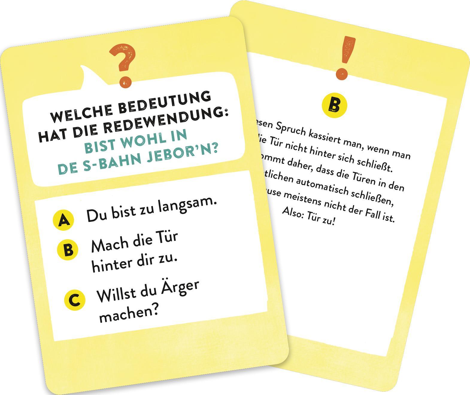 Beispielinhalt (Bild) Da kiekste, wa?! Das Berliner Dialekt-Quiz