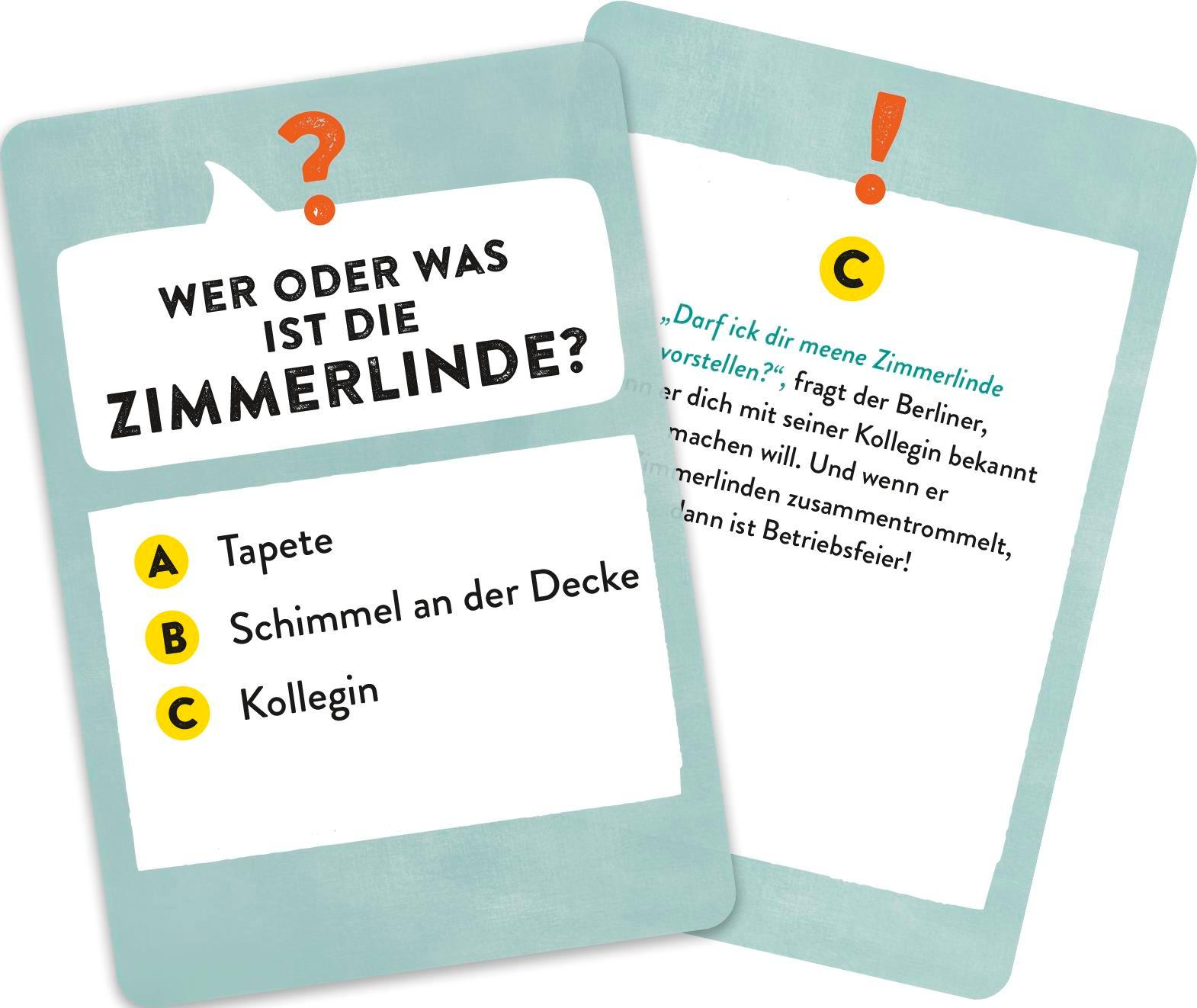 Beispielinhalt (Bild) Da kiekste, wa?! Das Berliner Dialekt-Quiz