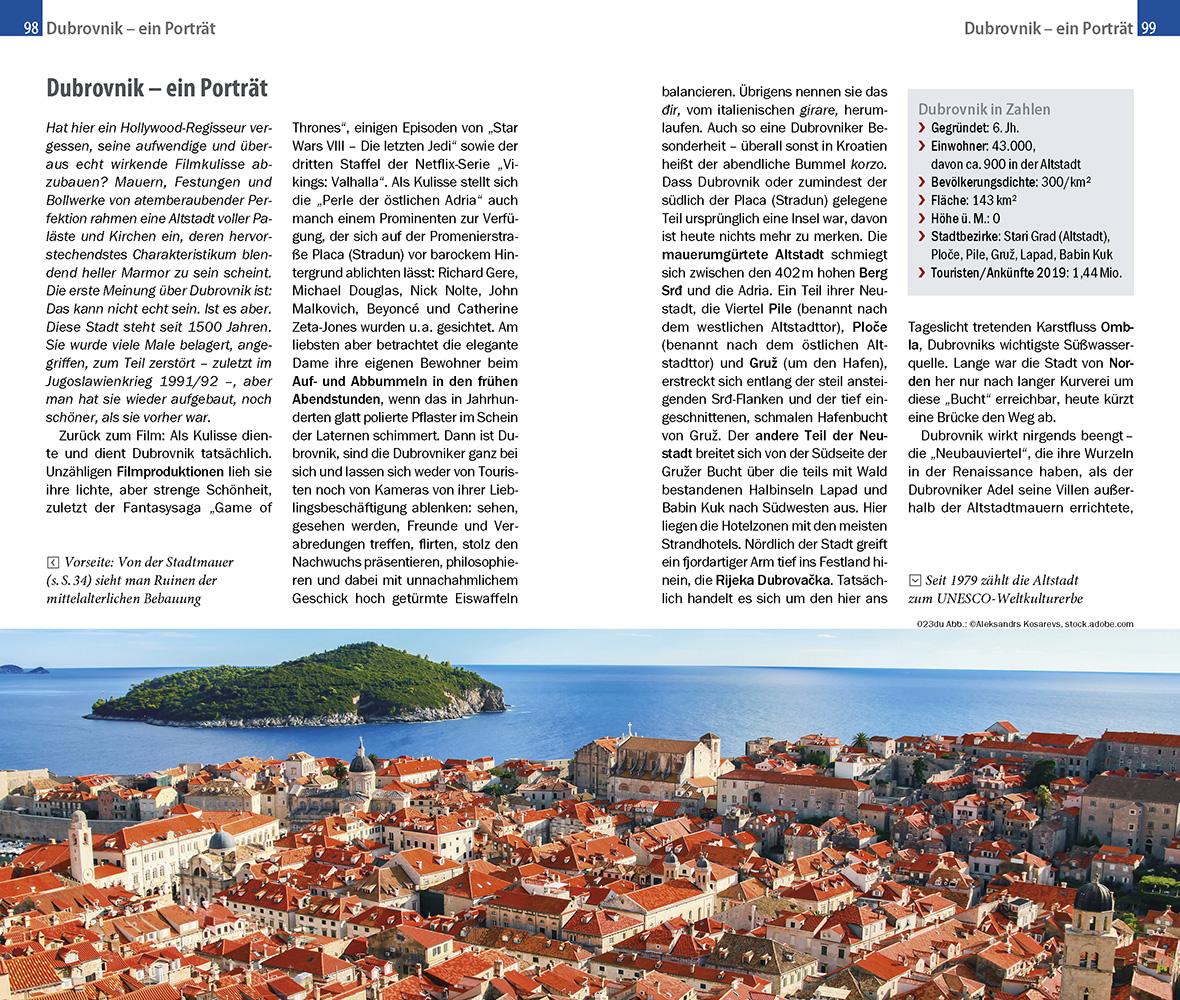 Beispielinhalt (Bild) Reise Know-How CityTrip Dubrovnik