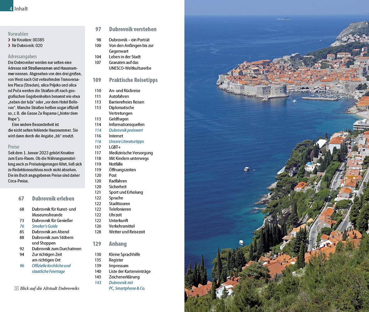Beispielinhalt (Bild) Reise Know-How CityTrip Dubrovnik