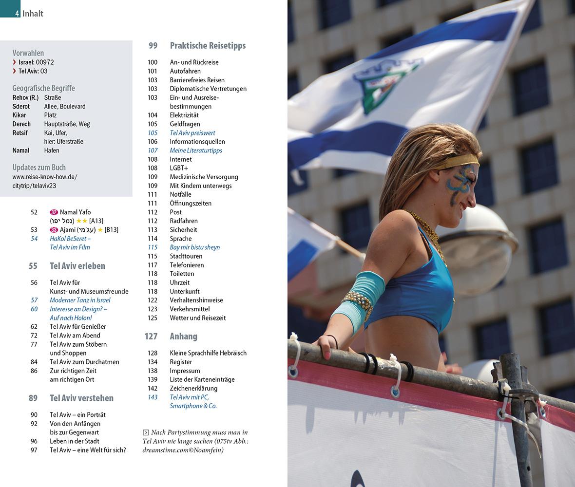 Beispielinhalt (Bild) Reise Know-How CityTrip Tel Aviv