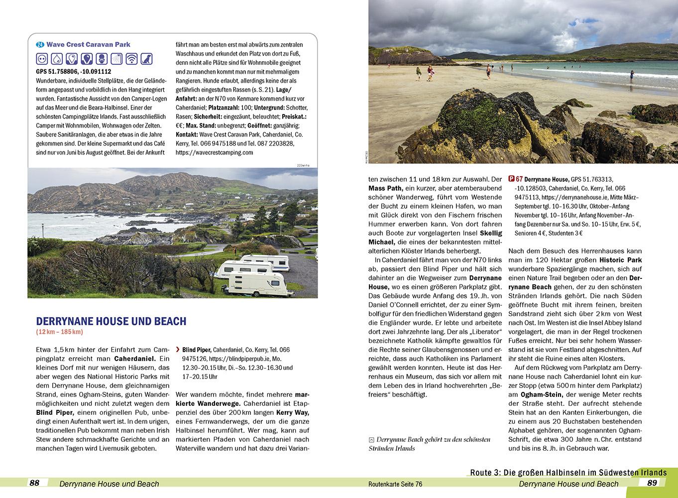 Beispielinhalt (Bild) Reise Know-How Wohnmobil-Tourguide Irland