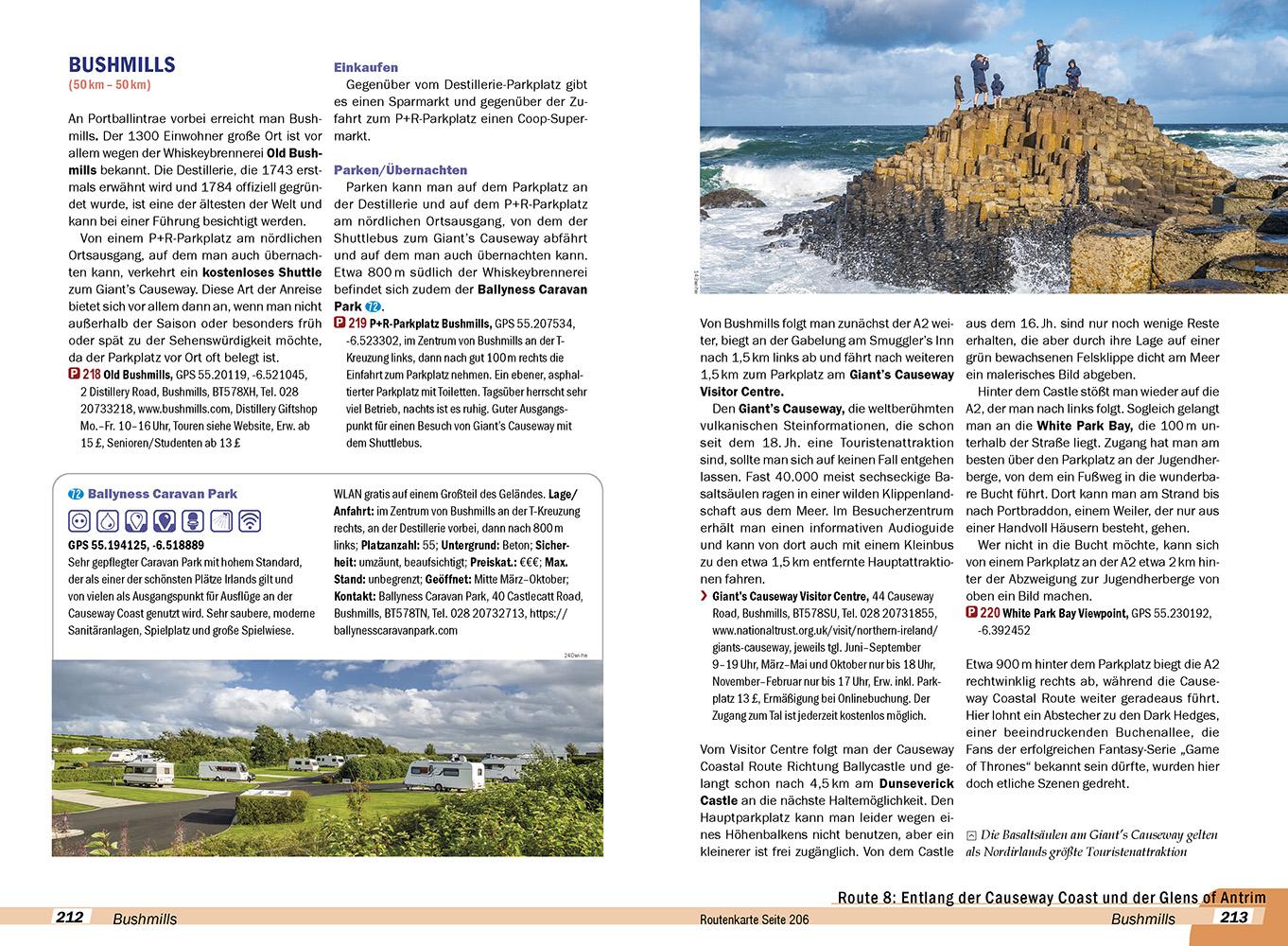 Beispielinhalt (Bild) Reise Know-How Wohnmobil-Tourguide Irland