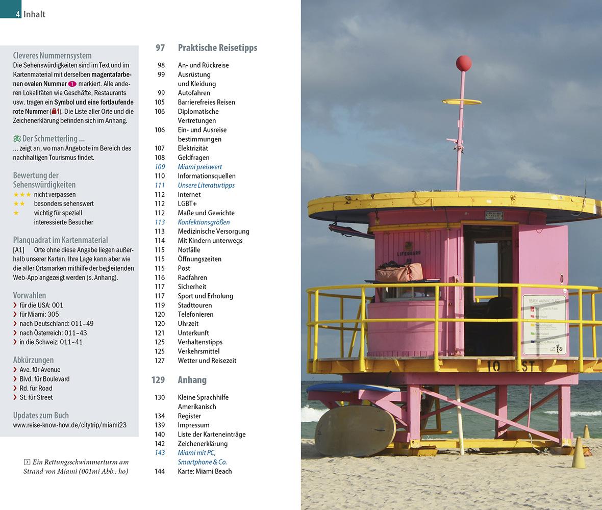 Beispielinhalt (Bild) Reise Know-How CityTrip Miami