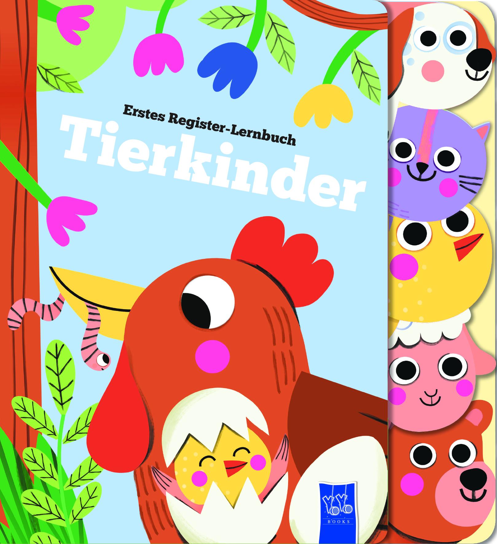 Vorderes Coverbild Erstes Register-Lernbuch - Tierkinder