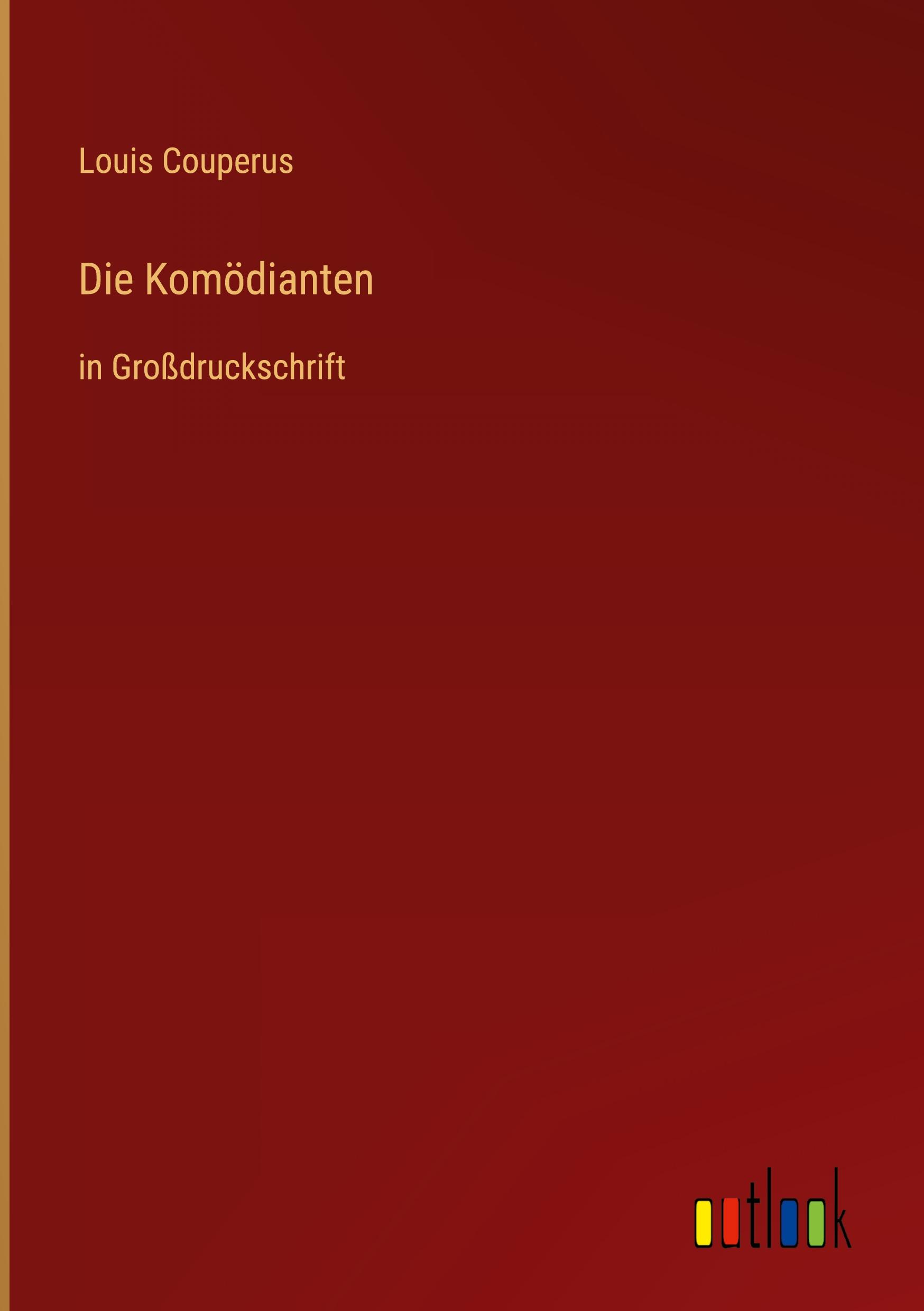 Vorderes Coverbild Die Komödianten