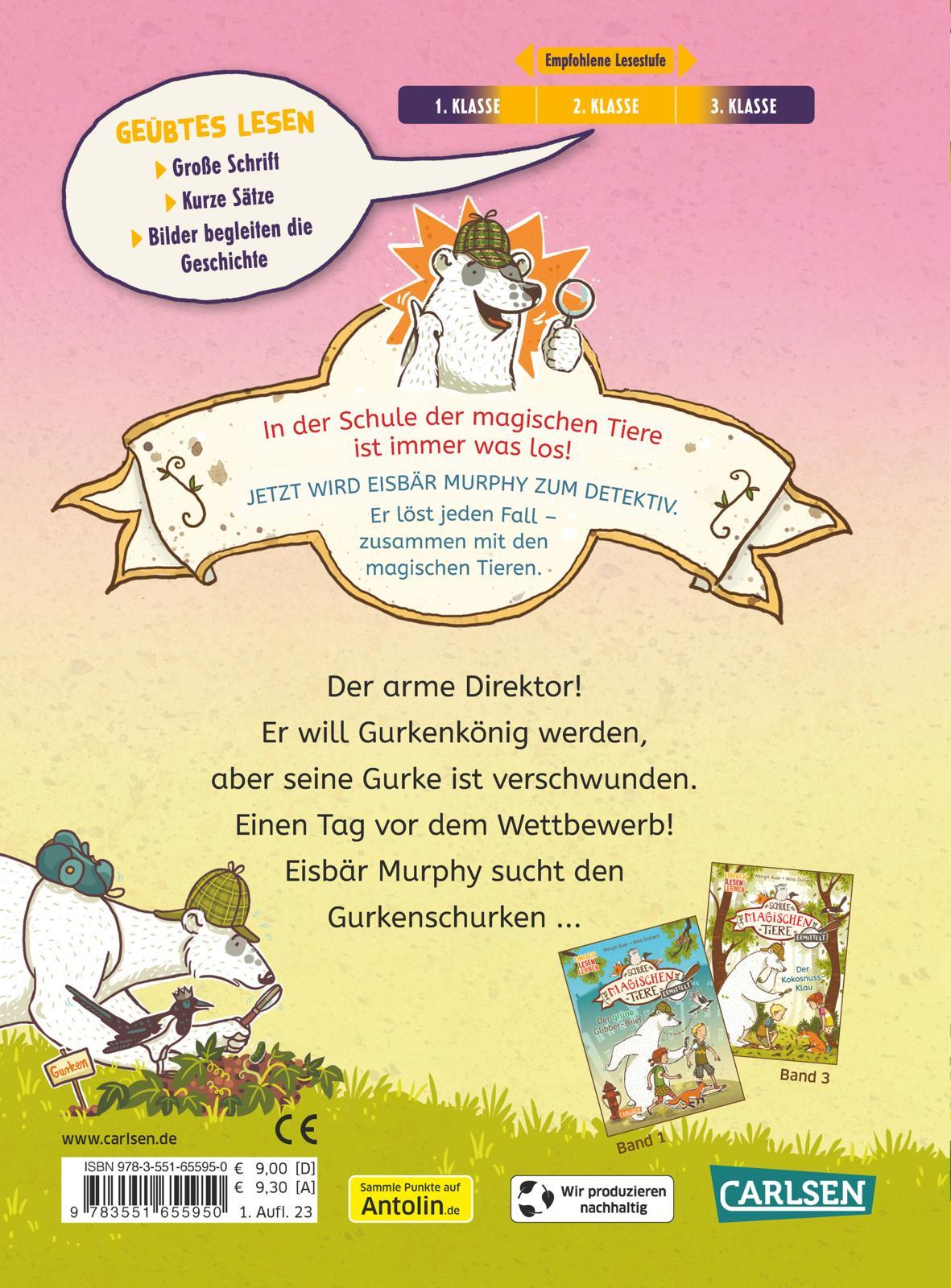 Rückseitencover Die Schule der magischen Tiere ermittelt 5: Der Gurkenschurke