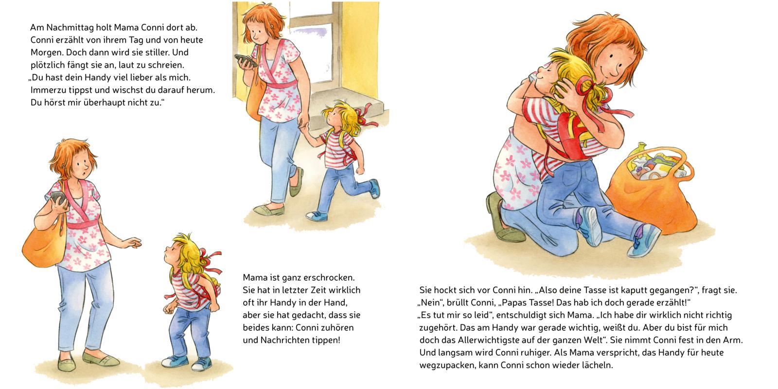 Beispielinhalt (Bild) LESEMAUS 116: Conni hat Kummer