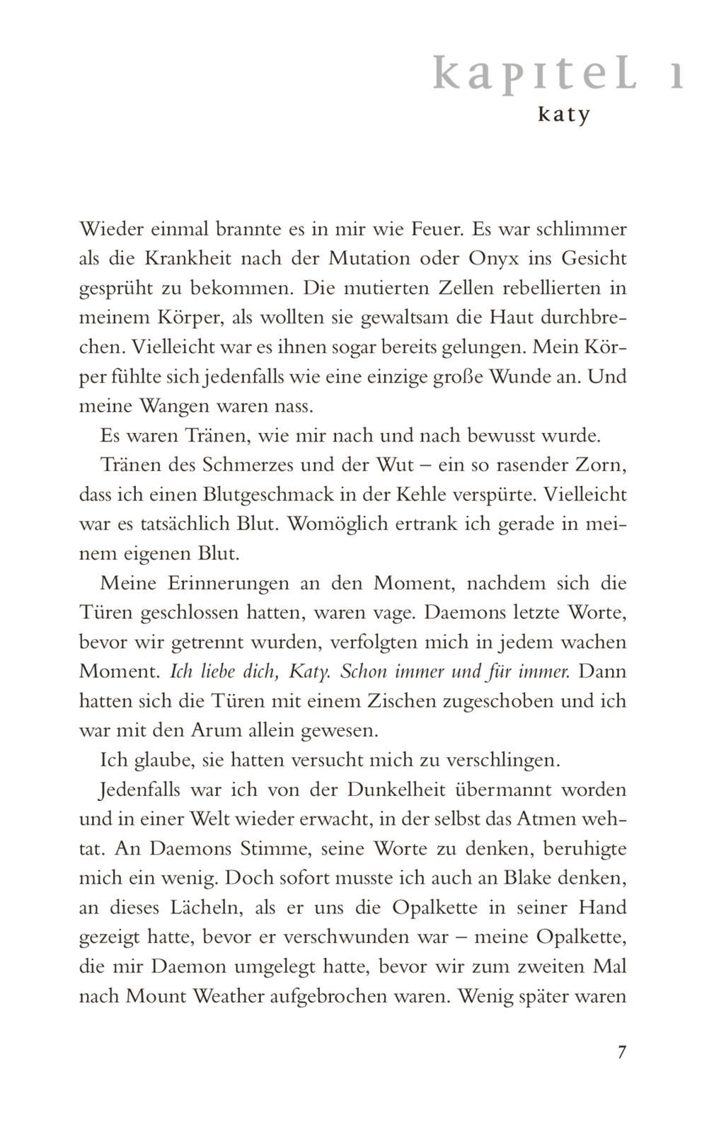 Beispielinhalt (Bild) Obsidian 4: Origin. Schattenfunke