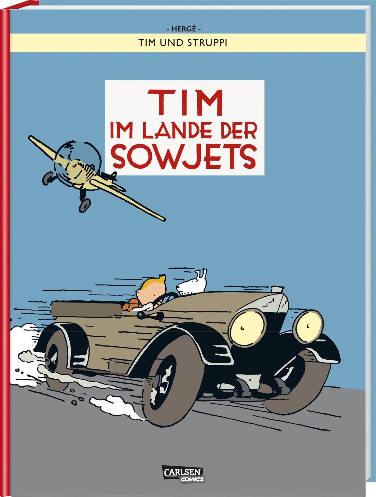 Vorderes Coverbild Tim und Struppi: Tim im Lande der Sowjets - farbige Ausgabe