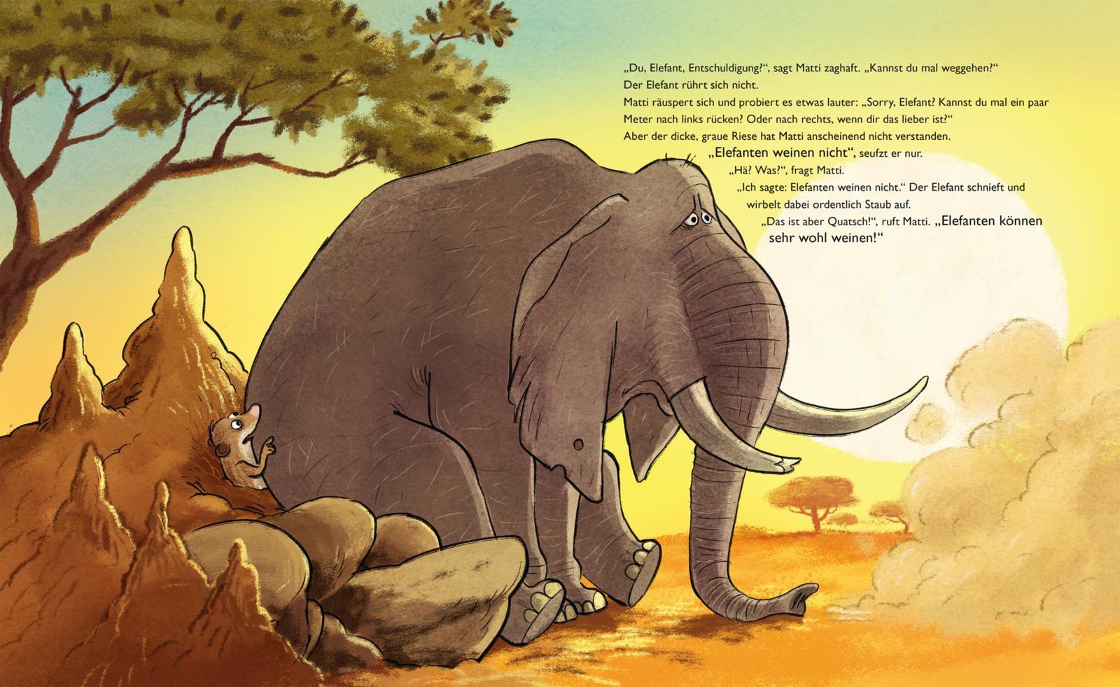 Beispielinhalt (Bild) Elefanten weinen nicht