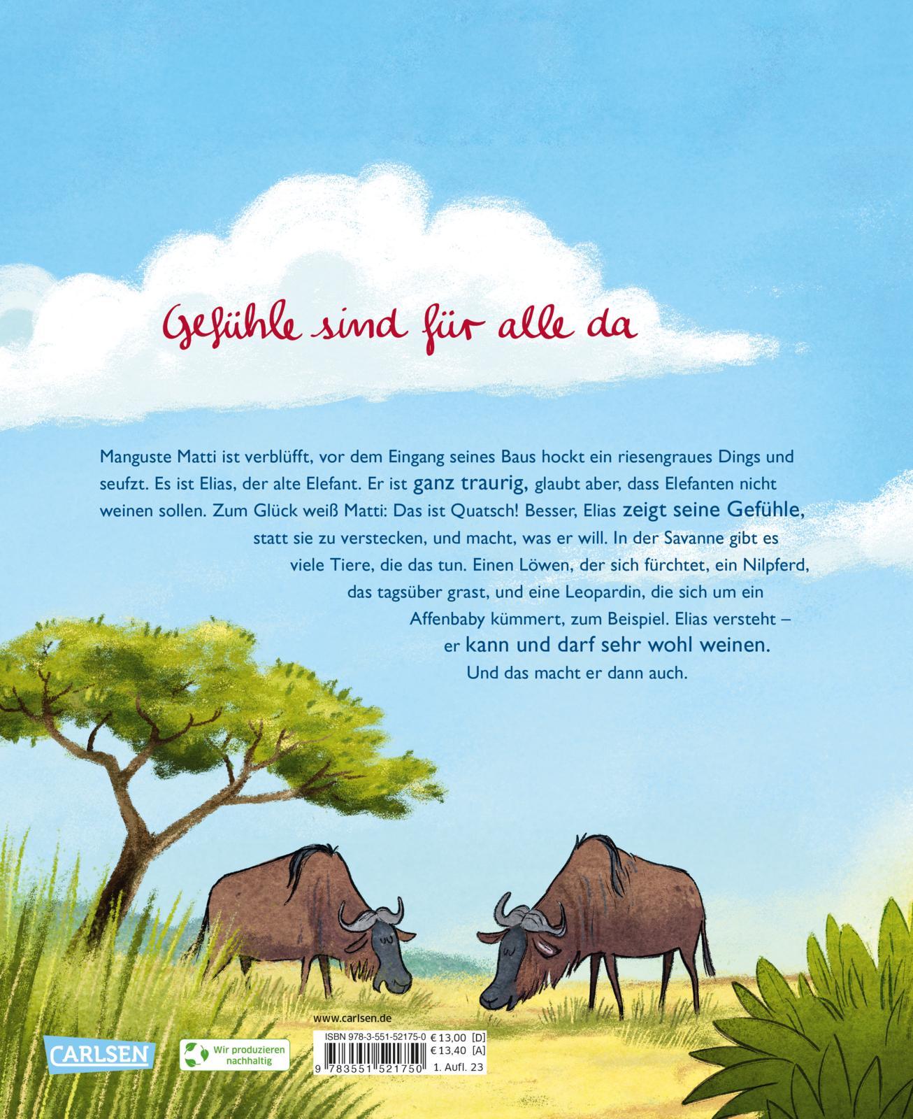 Rückseitencover Elefanten weinen nicht