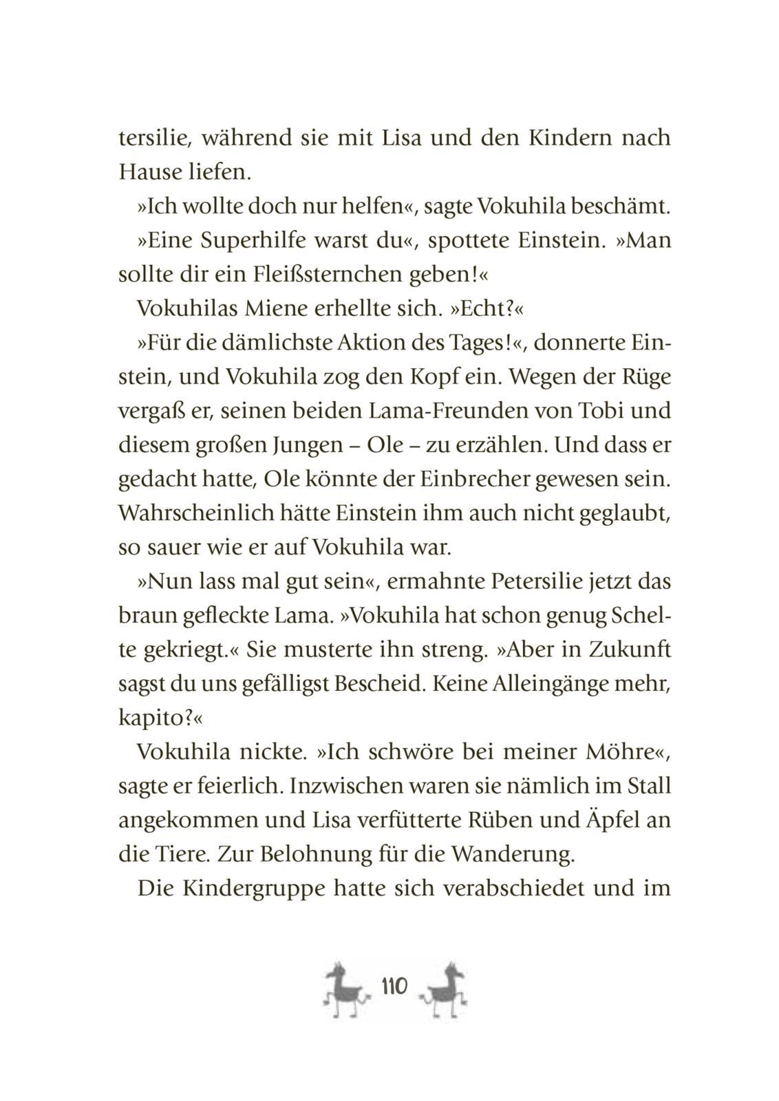 Beispielinhalt (Bild) Die Lama-Gang. Mit Herz und Spucke 1: Ein Fall für alle Felle