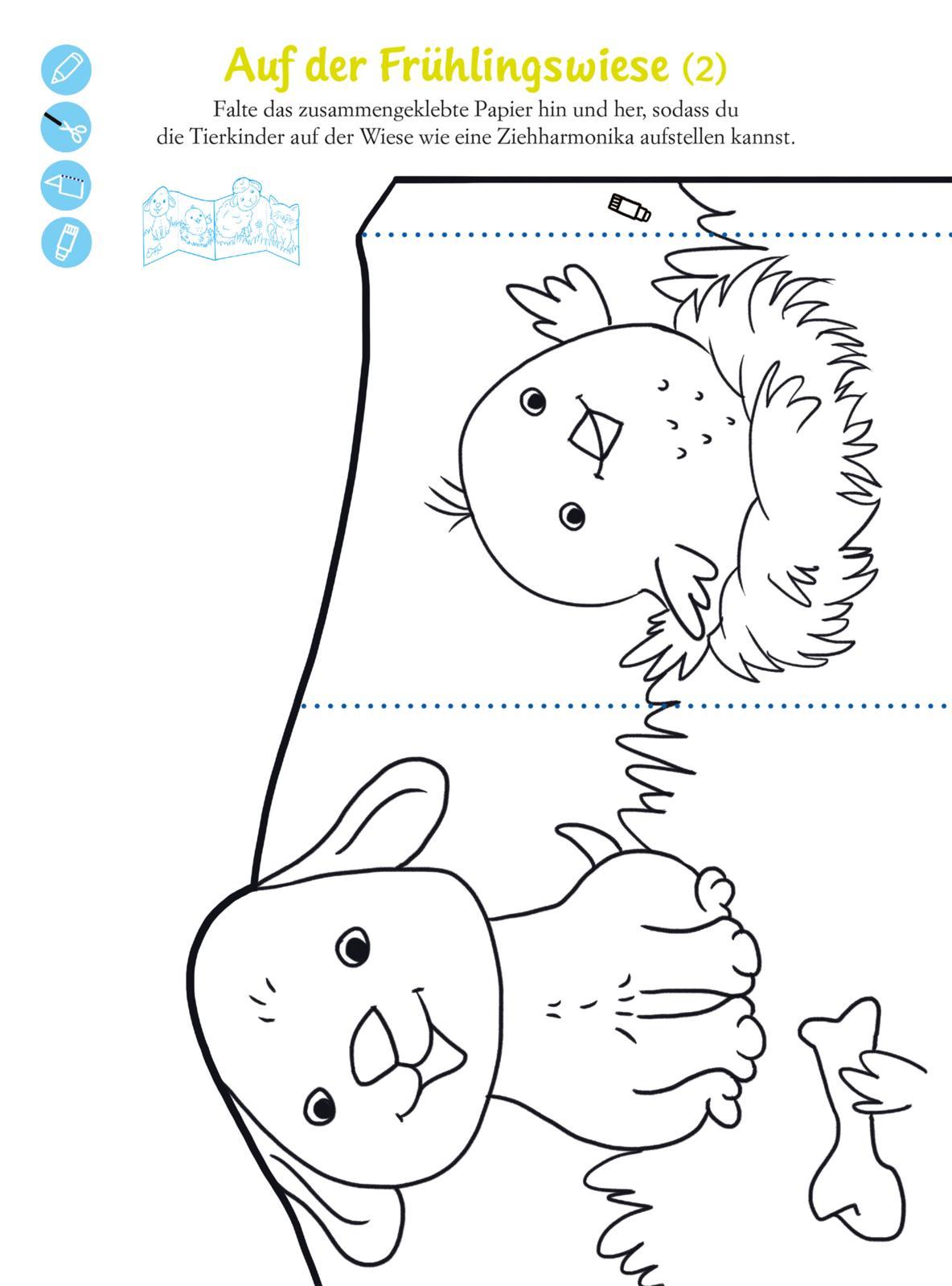 Beispielinhalt (Bild) Mein MEGA Bastelblock: Frühling