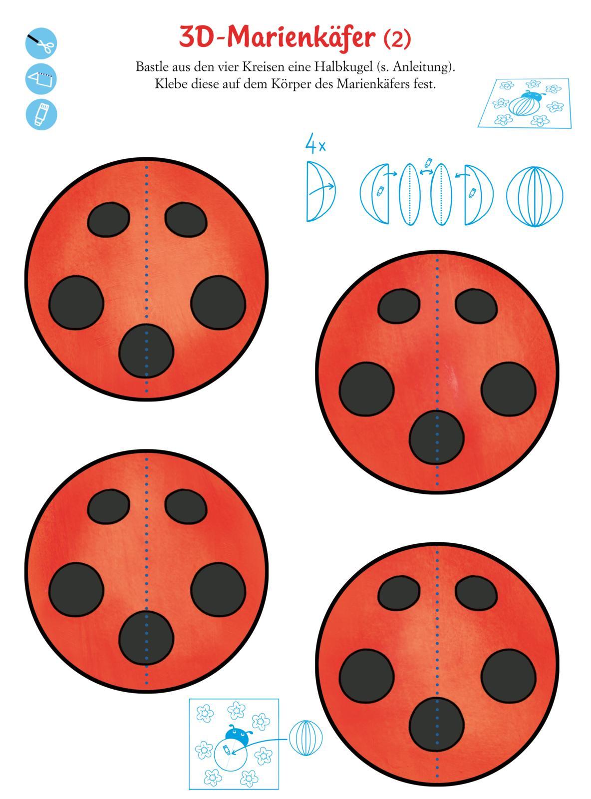 Beispielinhalt (Bild) Mein MEGA Bastelblock: Frühling