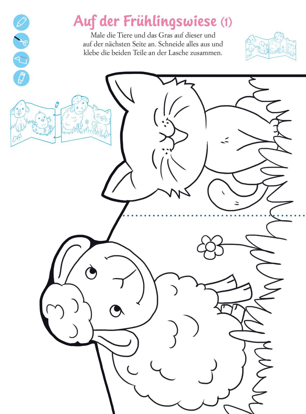 Beispielinhalt (Bild) Mein MEGA Bastelblock: Frühling