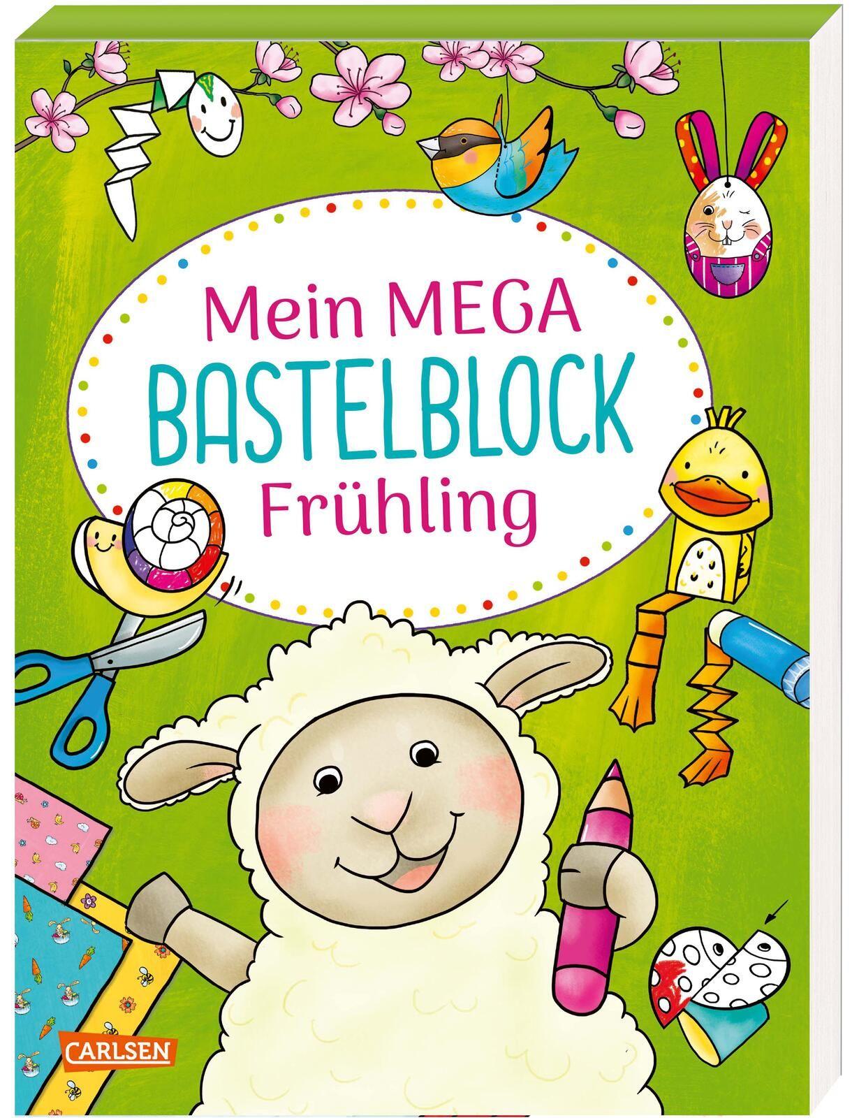Vorderes Coverbild Mein MEGA Bastelblock: Frühling