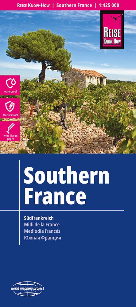 Vorderes Coverbild Reise Know-How Landkarte Südfrankreich / Southern France (1:425.000)