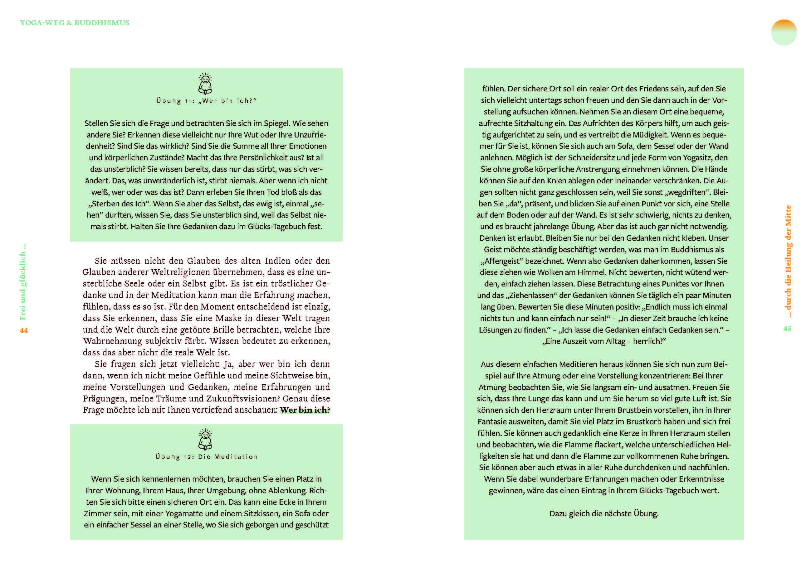 Beispielinhalt (Bild) Frei und glücklich durch die Heilung der Mitte