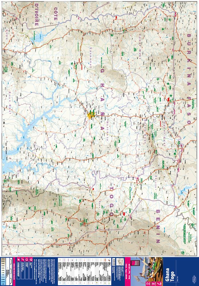 Beispielinhalt (Bild) Reise Know-How Landkarte Ghana, Togo (1:600.000)