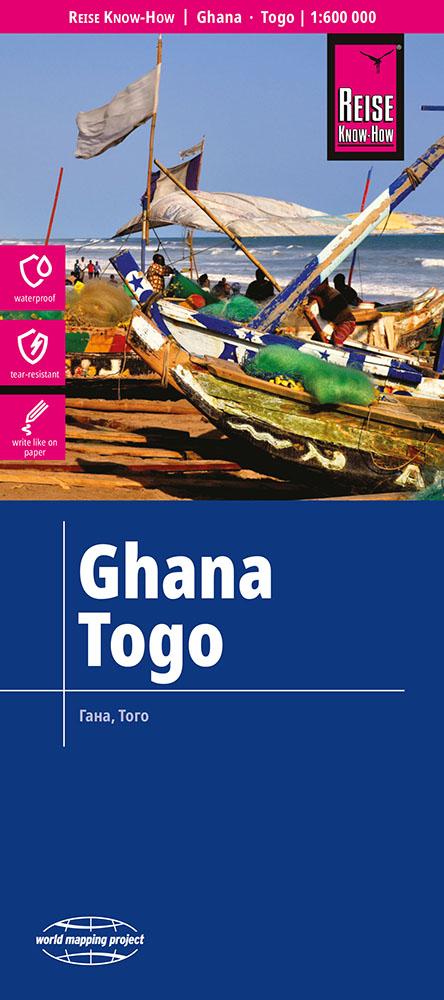 Vorderes Coverbild Reise Know-How Landkarte Ghana, Togo (1:600.000)