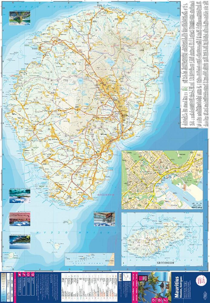 Beispielinhalt (Bild) Reise Know-How Landkarte Mauritius, Réunion, Rodrigues (1:90.000)