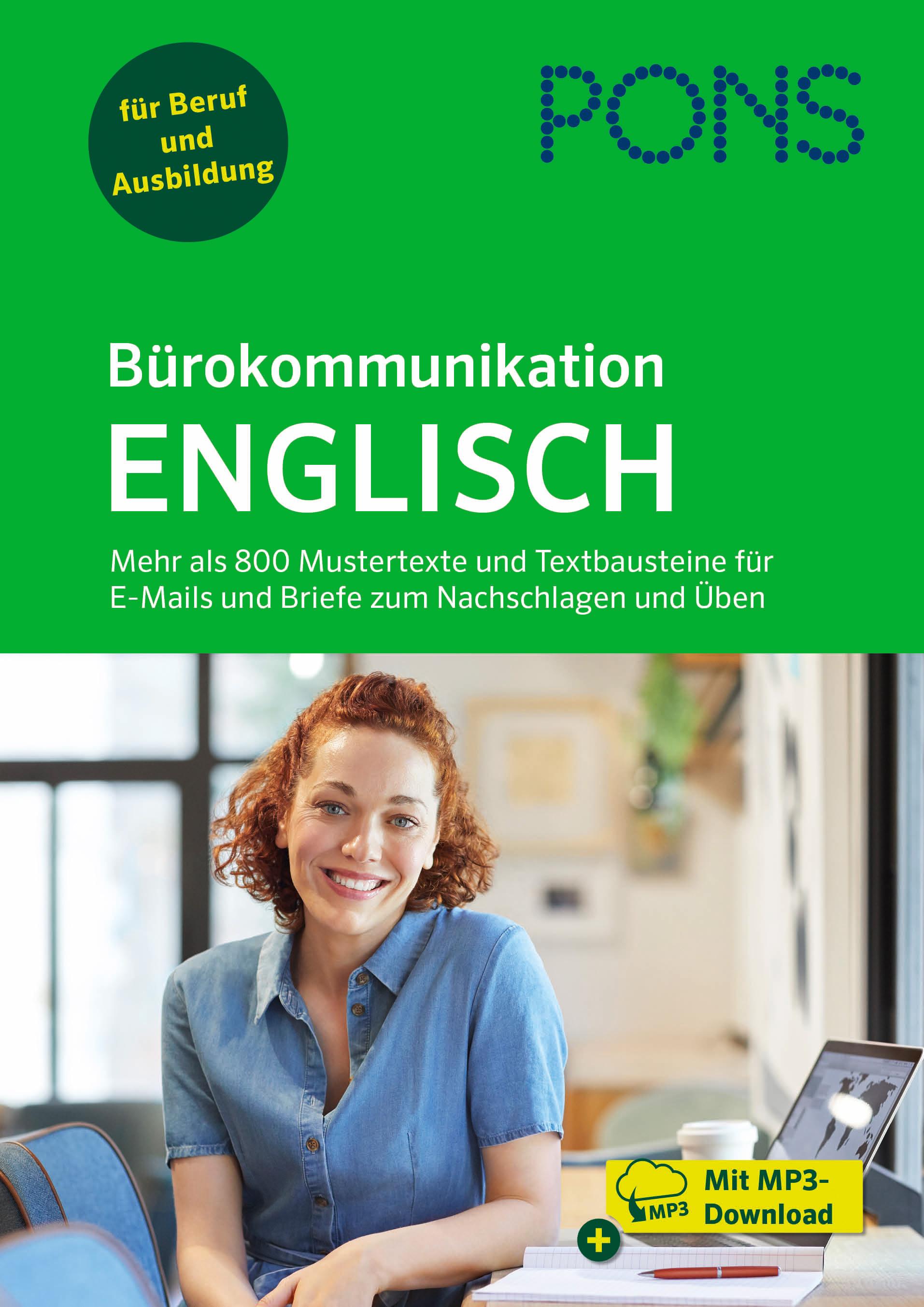 Vorderes Coverbild PONS Bürokommunikation Englisch