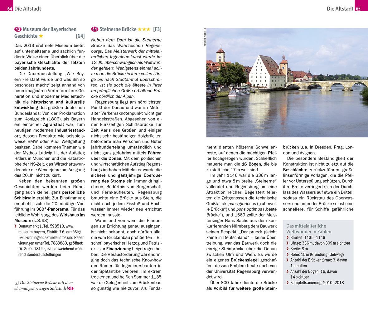 Beispielinhalt (Bild) Reise Know-How CityTrip Regensburg