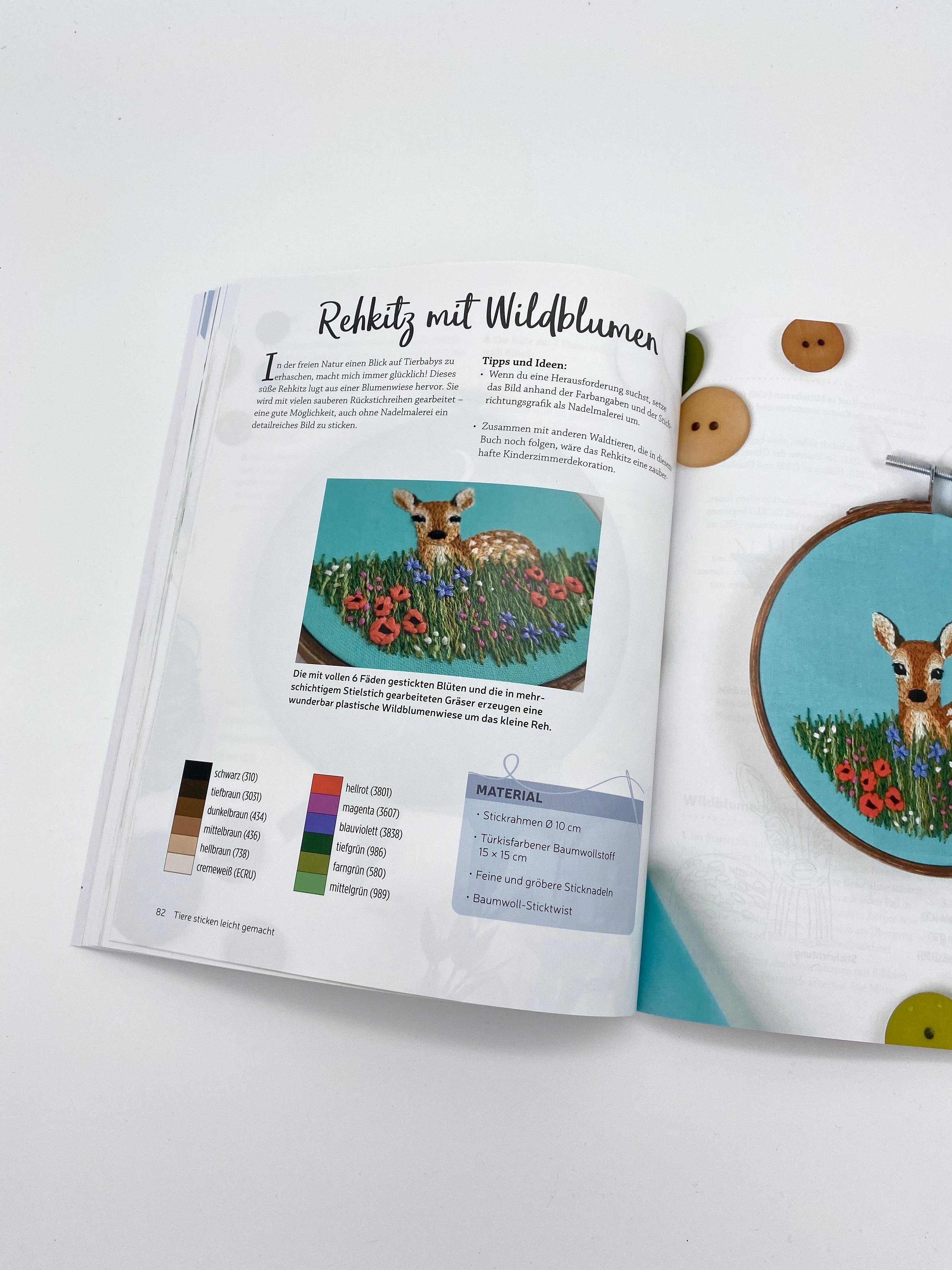 Beispielinhalt (Bild) Tiere Sticken leicht gemacht