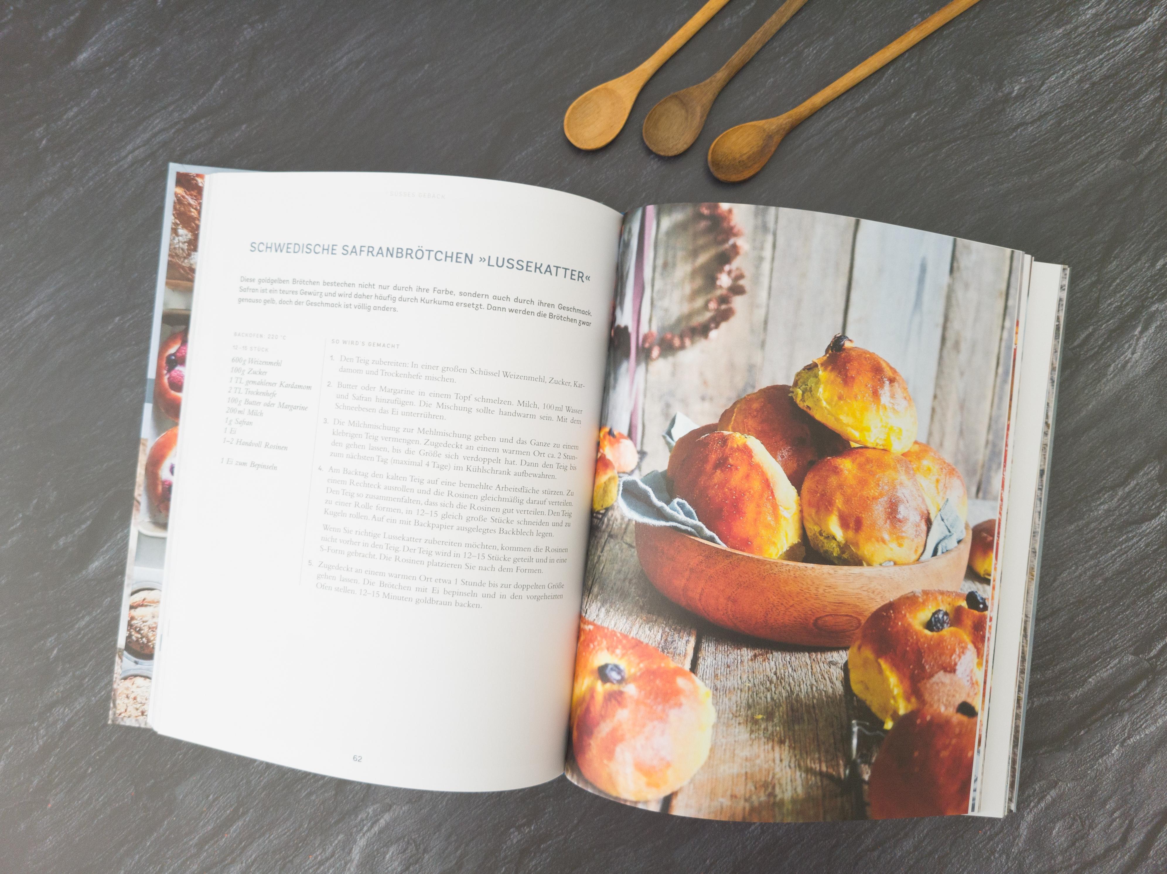 Beispielinhalt (Bild) Zimtschnecke und Dinkelbrot