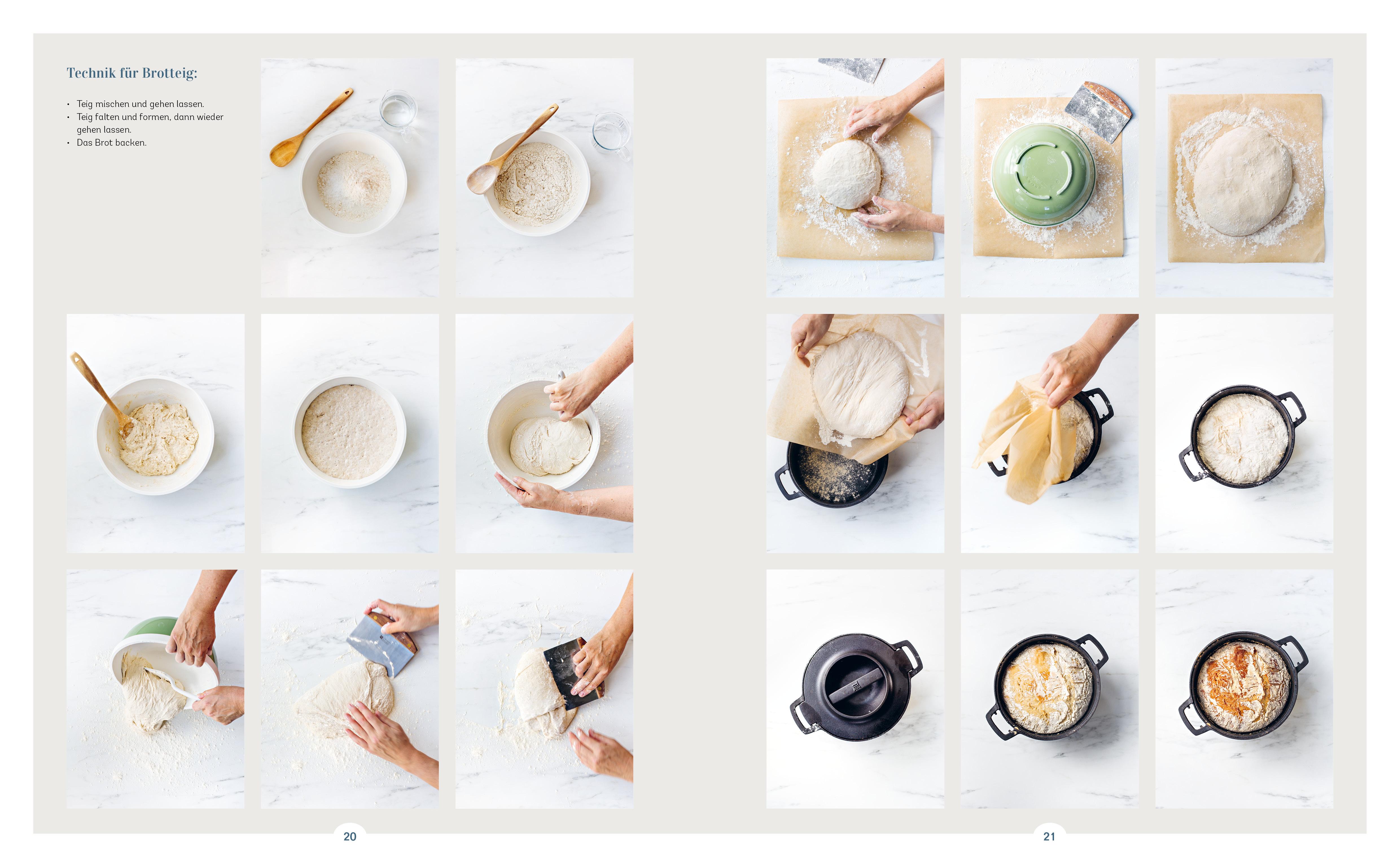 Beispielinhalt (Bild) Zimtschnecke und Dinkelbrot