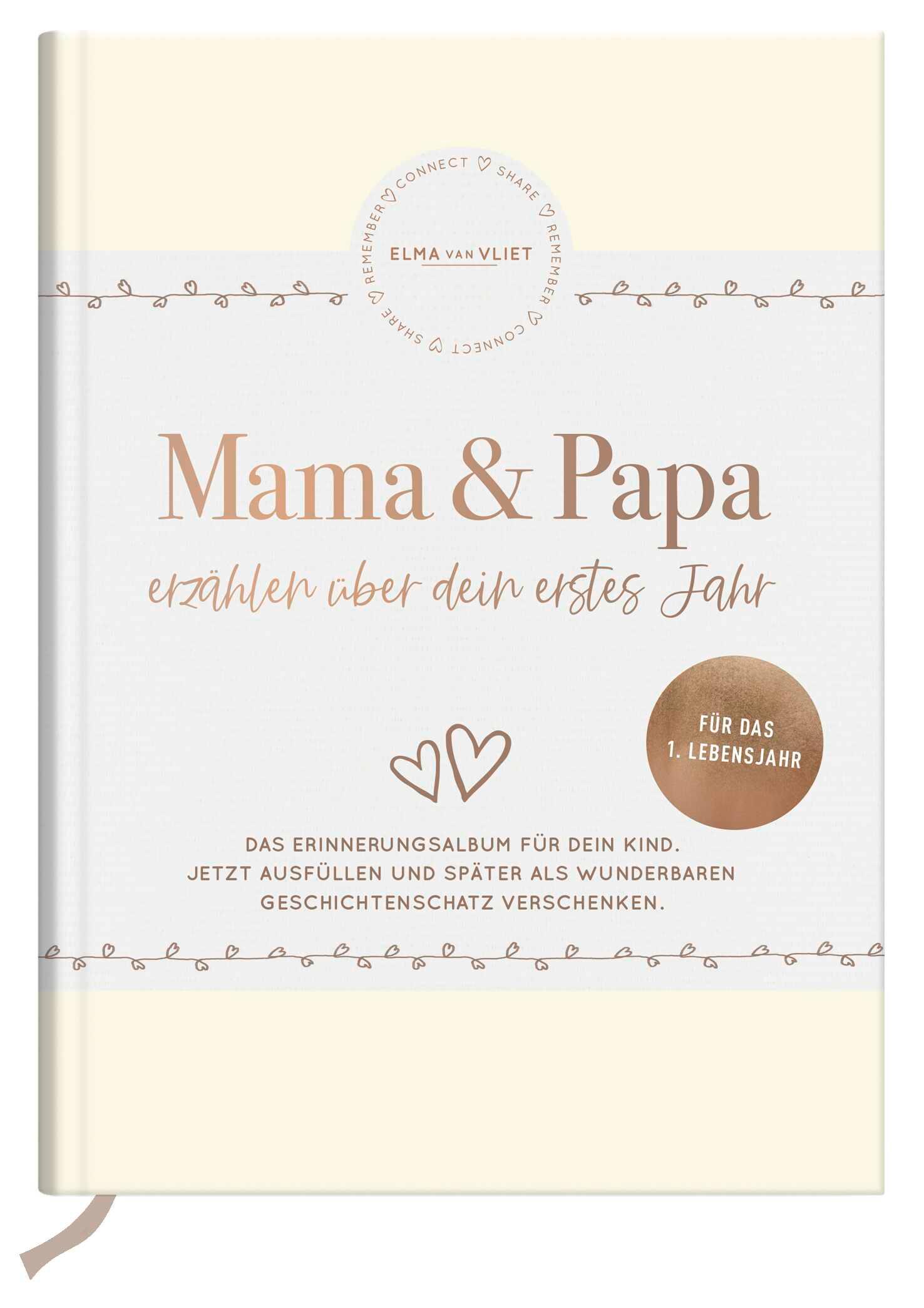 Vorderes Coverbild Mama und Papa erzählen über dein erstes Jahr