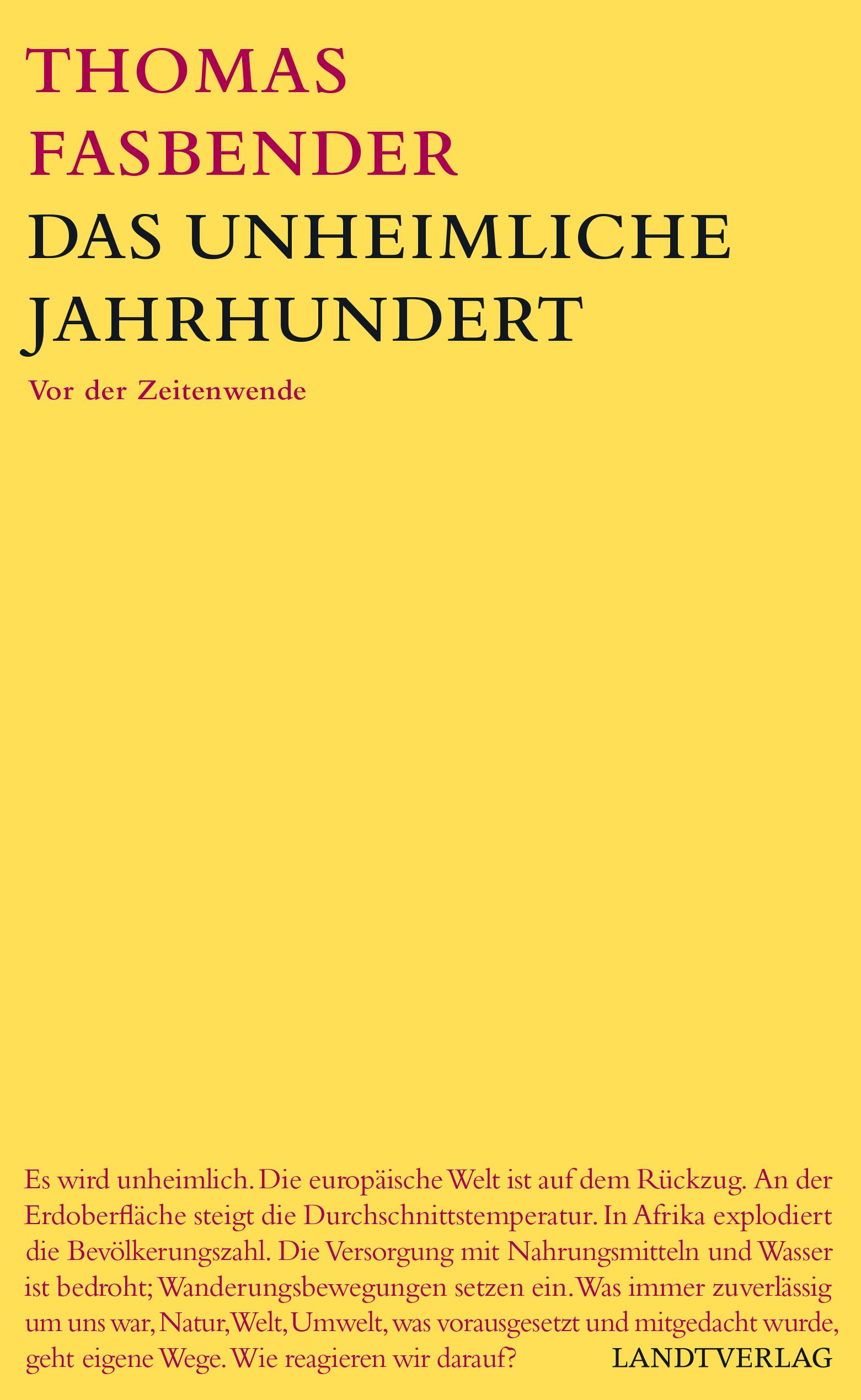 Vorderes Coverbild Das unheimliche Jahrhundert