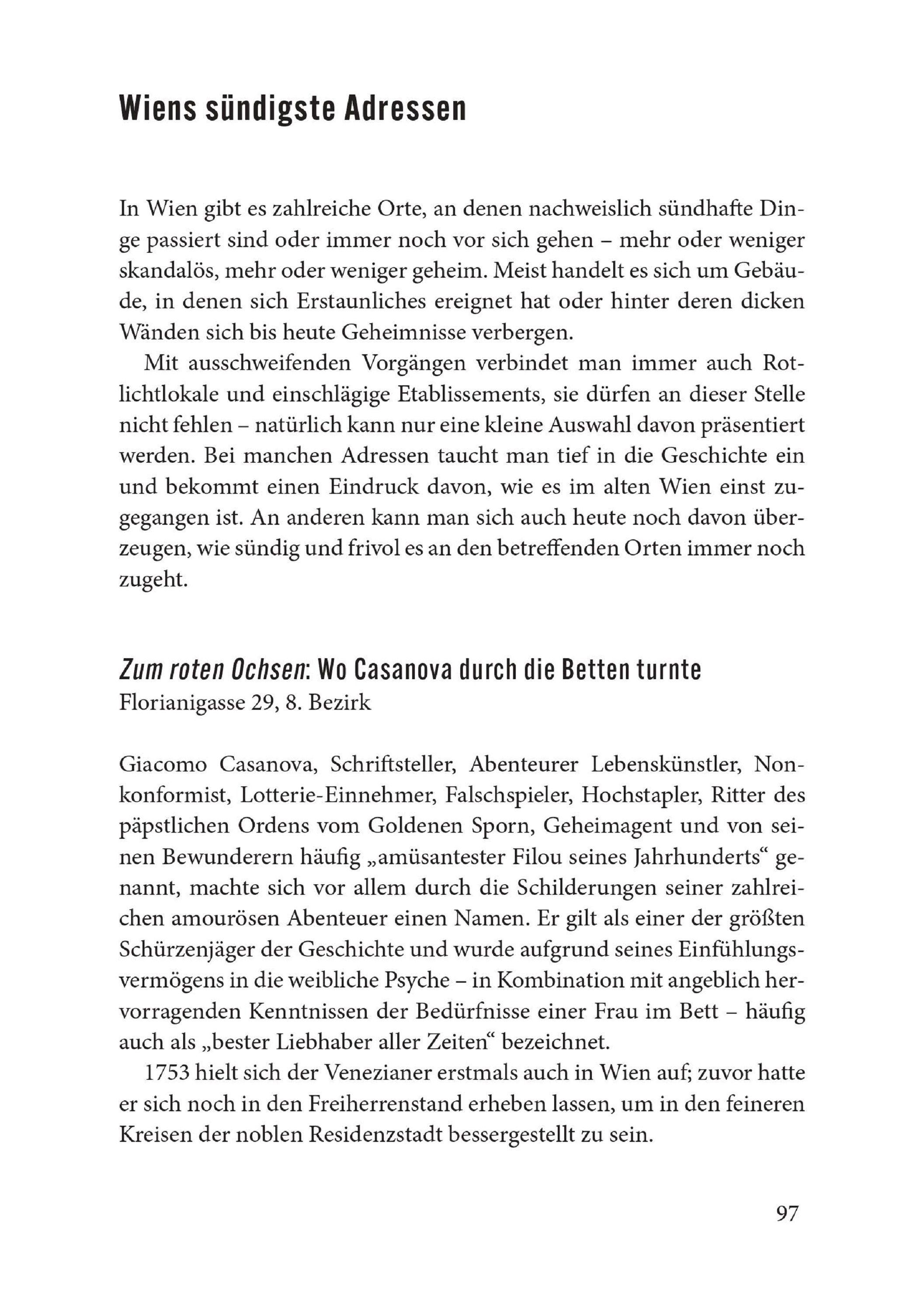 Beispielinhalt (Bild) Sündiges Wien