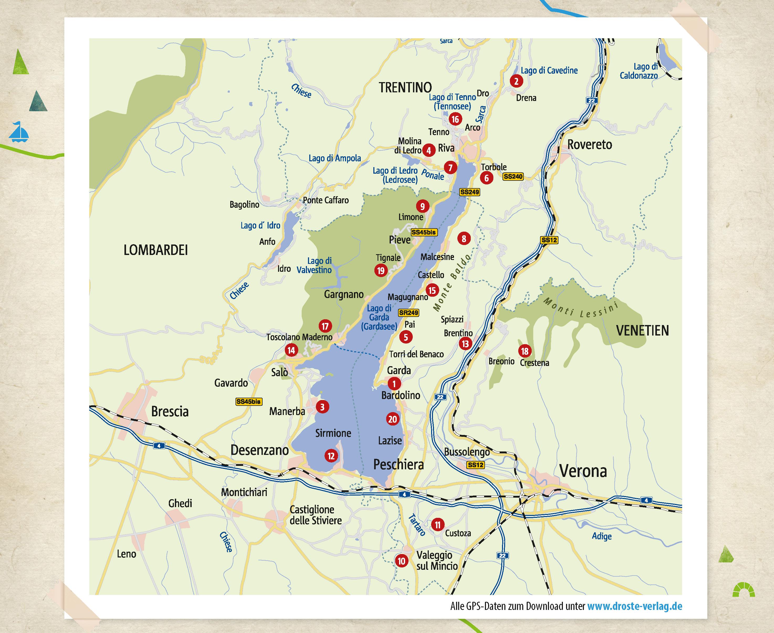 Beispielinhalt (Bild) Gardasee. Wandern für die Seele