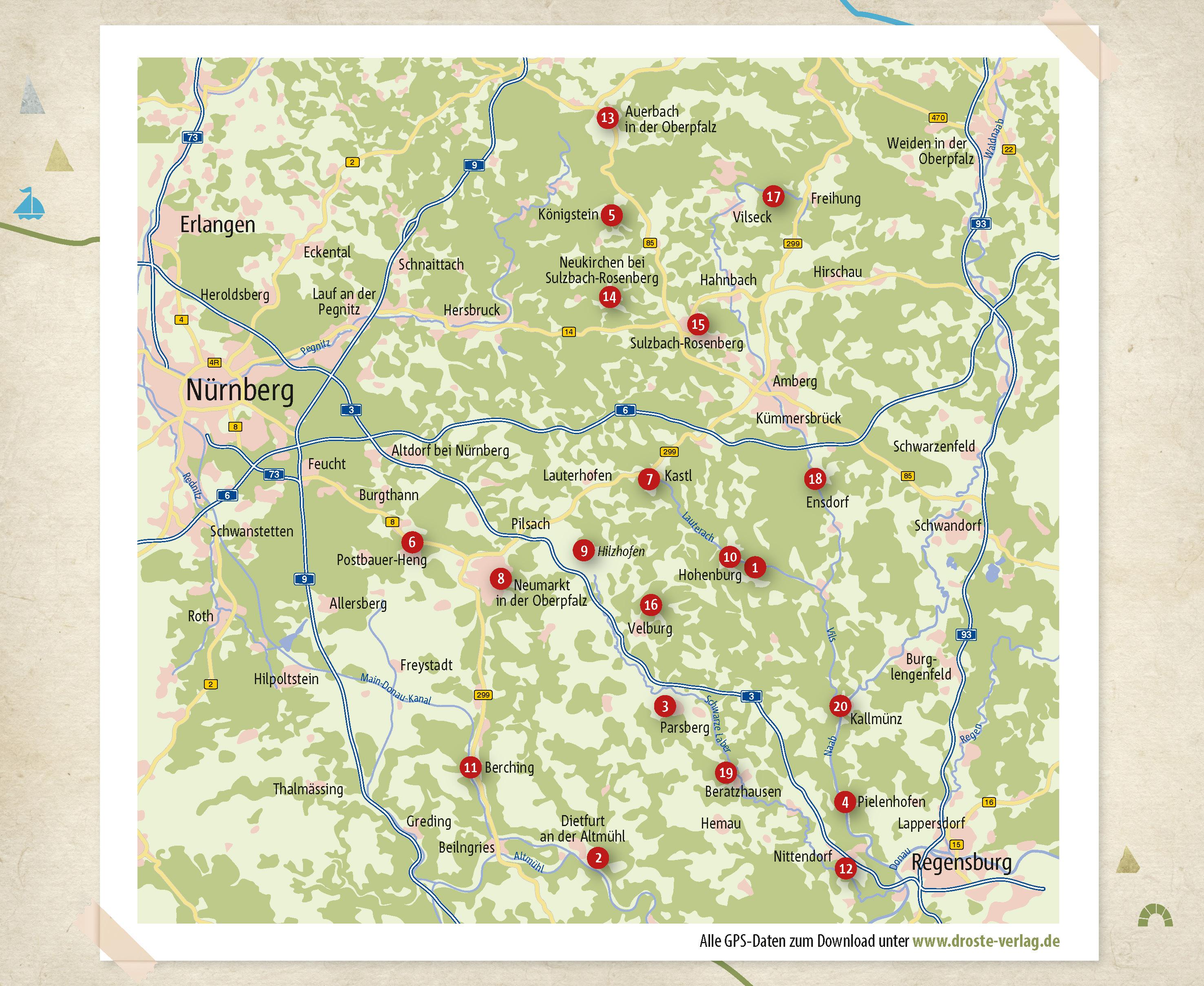 Beispielinhalt (Bild) Bayerischer Jura. Wandern für die Seele