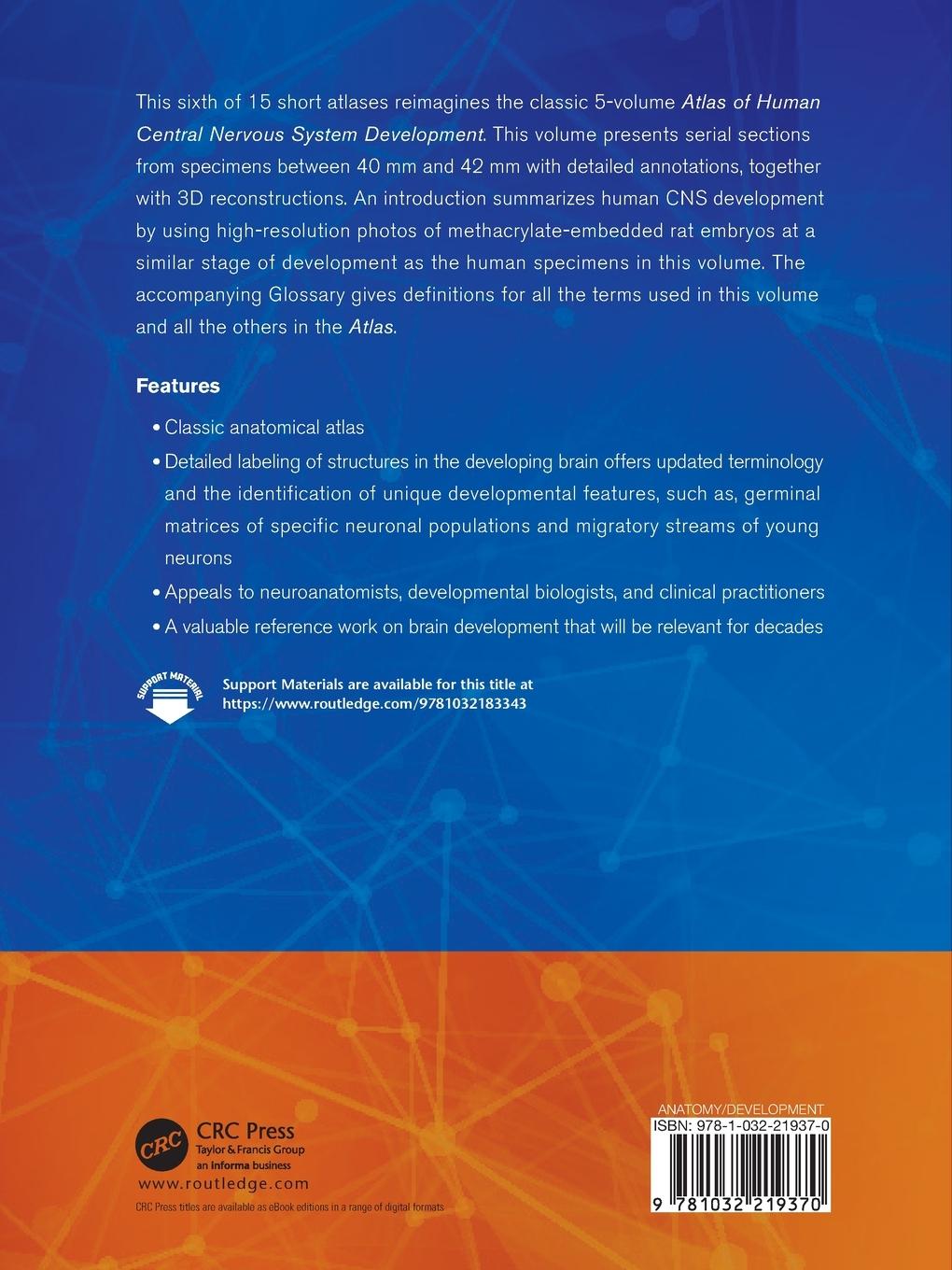 Rückseitencover The Human Brain during the First Trimester 40- to 42-mm Crown-Rump Lengths