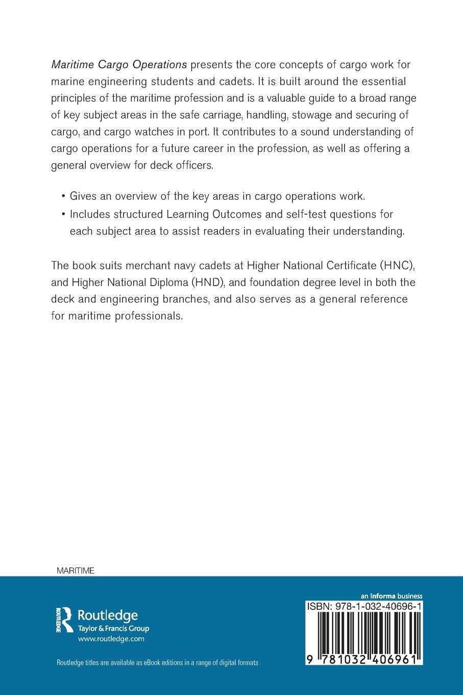 Rückseitencover Maritime Cargo Operations