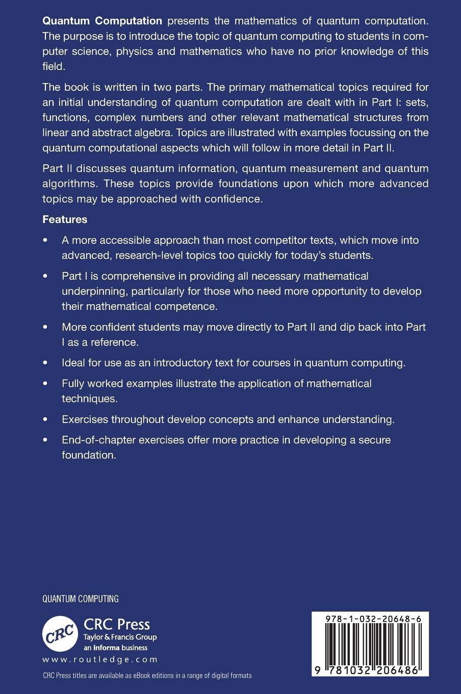 Rückseitencover Quantum Computation