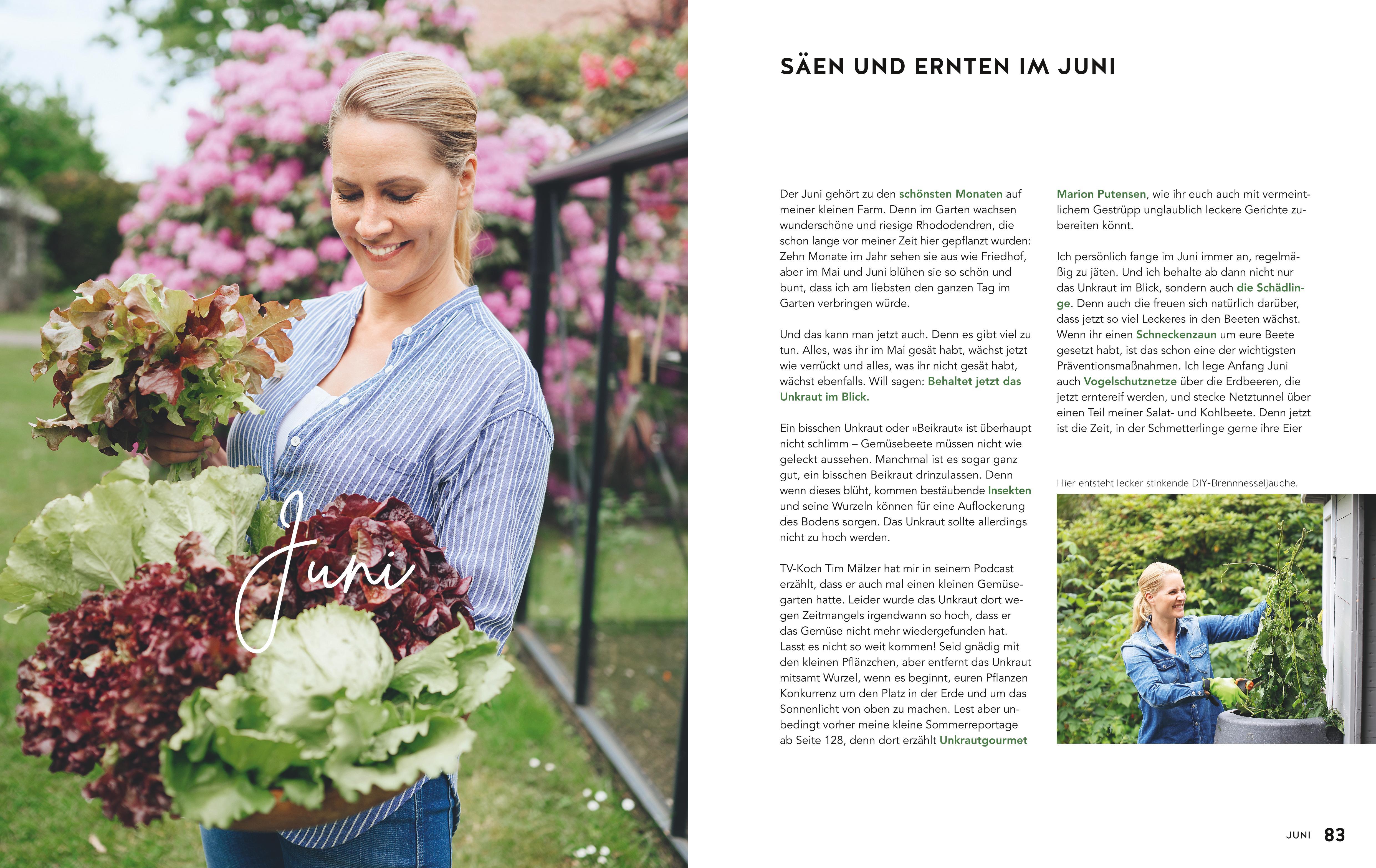 Beispielinhalt (Bild) Homefarming: Das Kochbuch