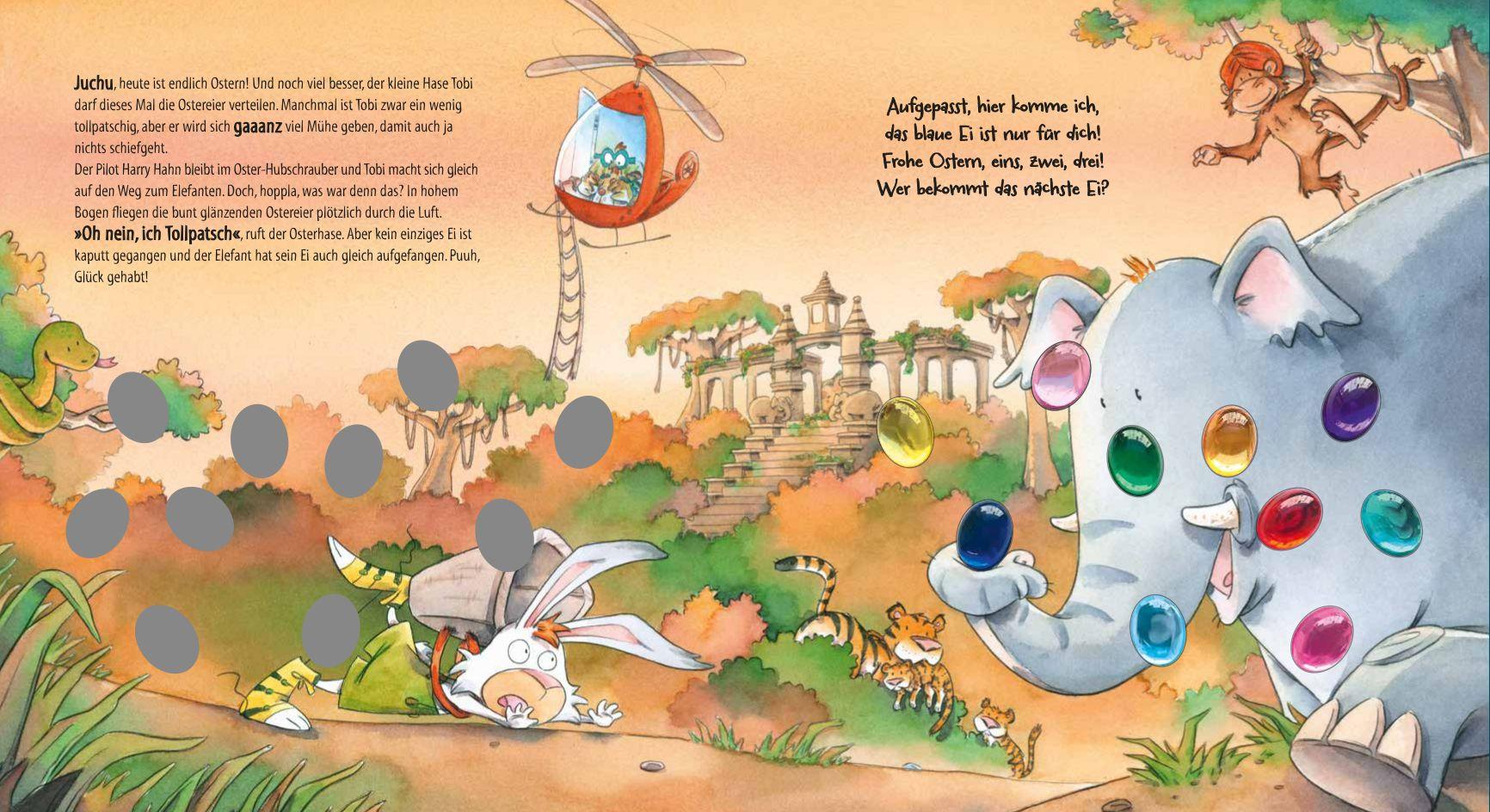 Beispielinhalt (Bild) Tobi, der tollpatschige Osterhase
