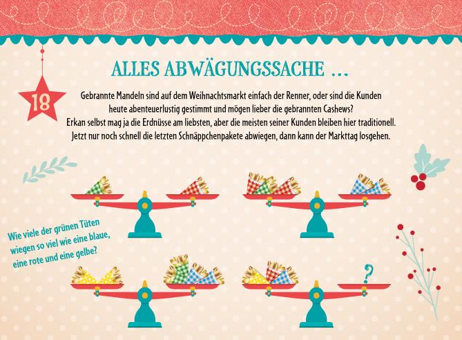 Beispielinhalt (Bild) 24 knifflig-coole Weihnachtsrätsel