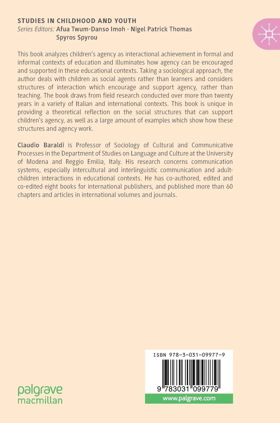 Rückseitencover Facilitating Children's Agency in the Interaction