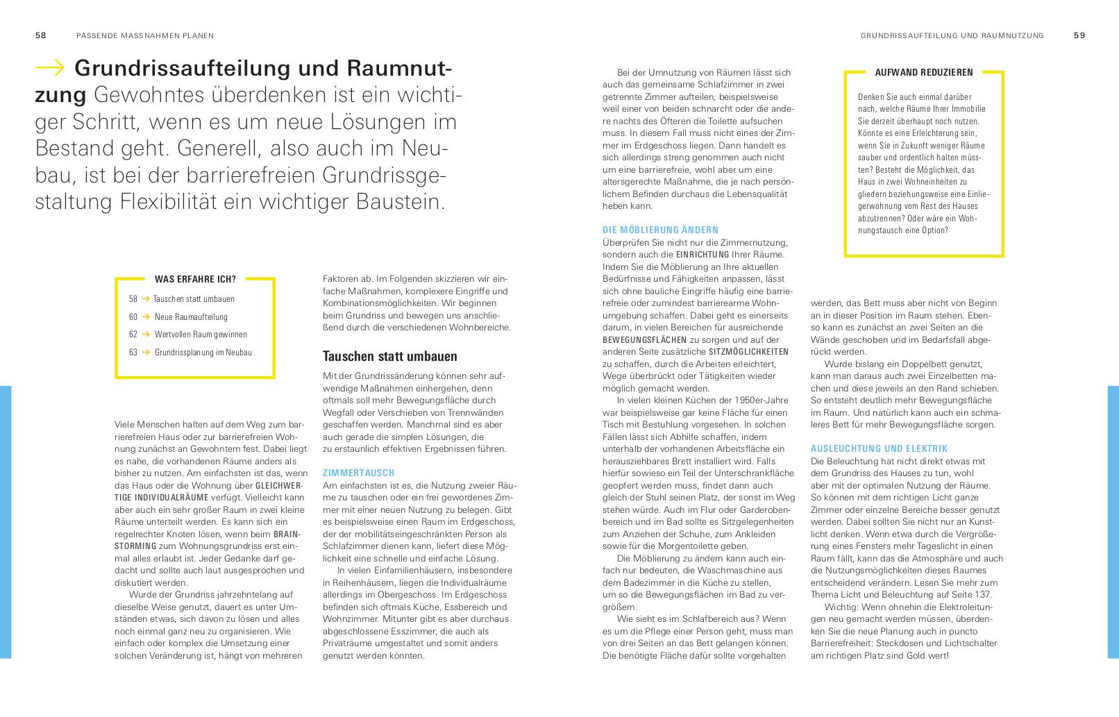 Beispielinhalt (Bild) Barrierefrei bauen und sanieren