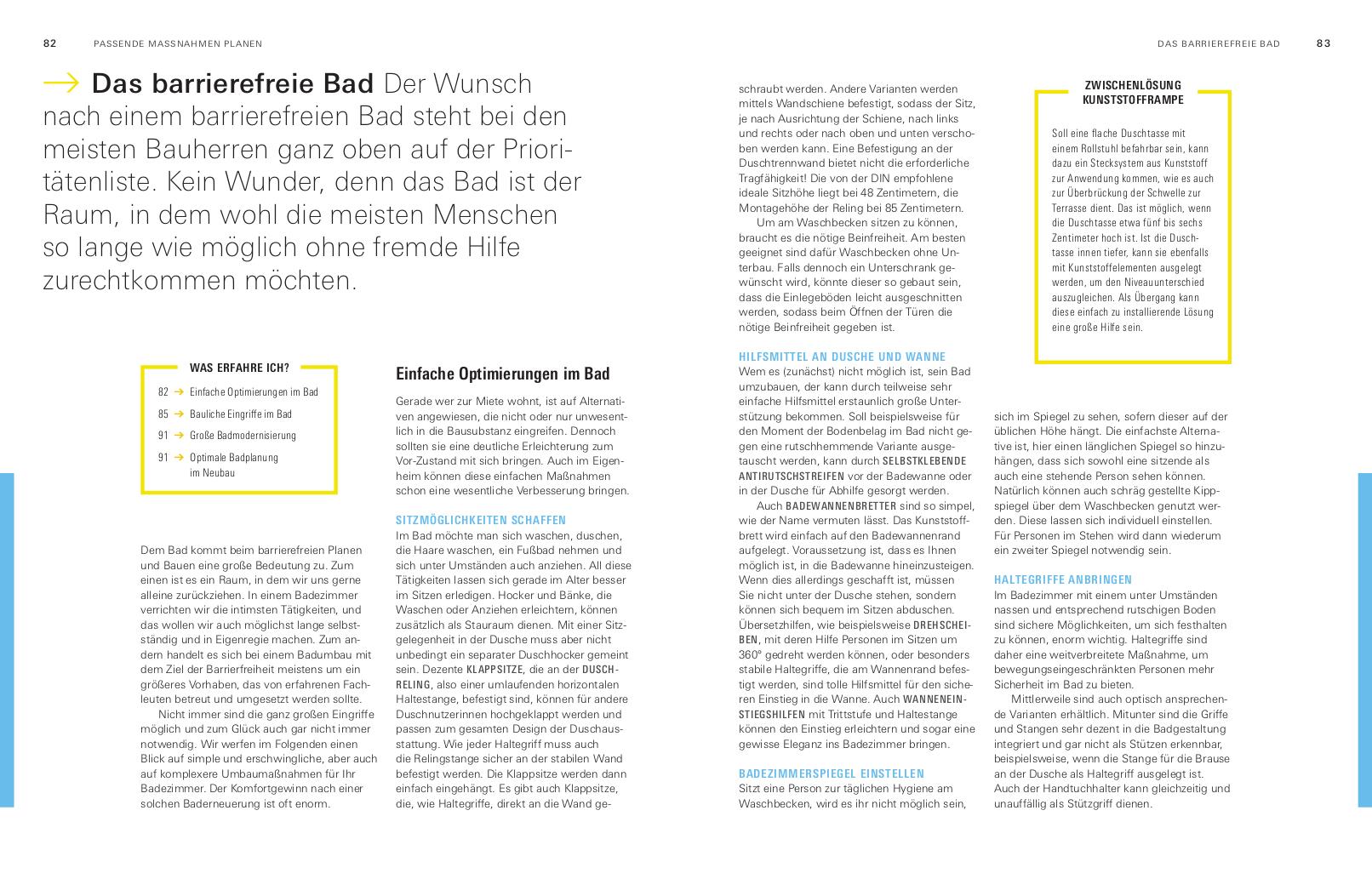 Beispielinhalt (Bild) Barrierefrei bauen und sanieren