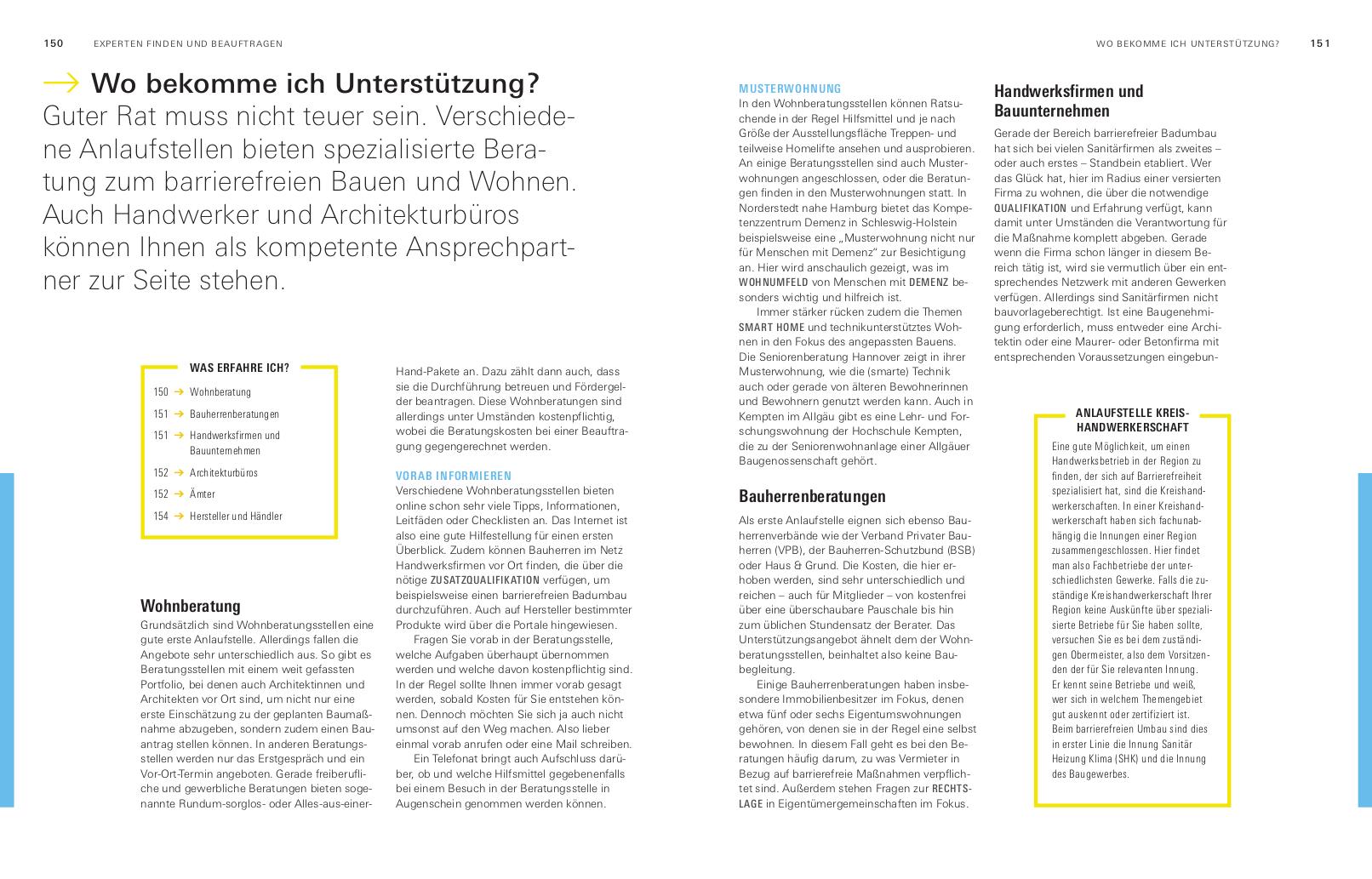 Beispielinhalt (Bild) Barrierefrei bauen und sanieren