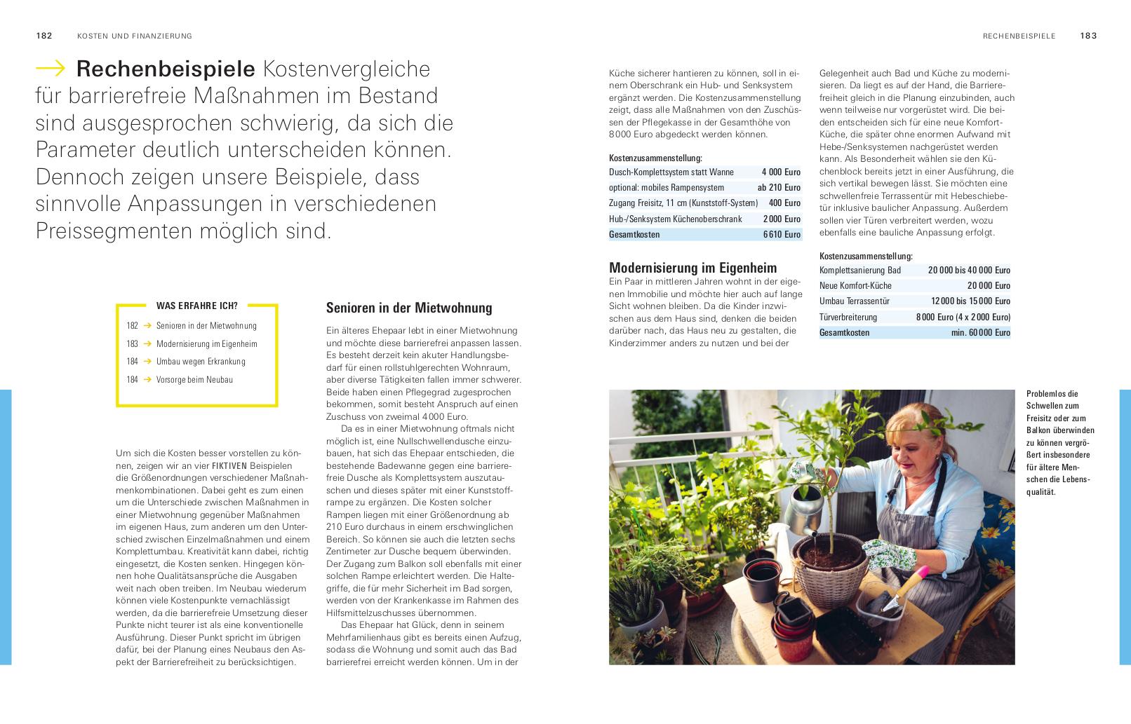 Beispielinhalt (Bild) Barrierefrei bauen und sanieren