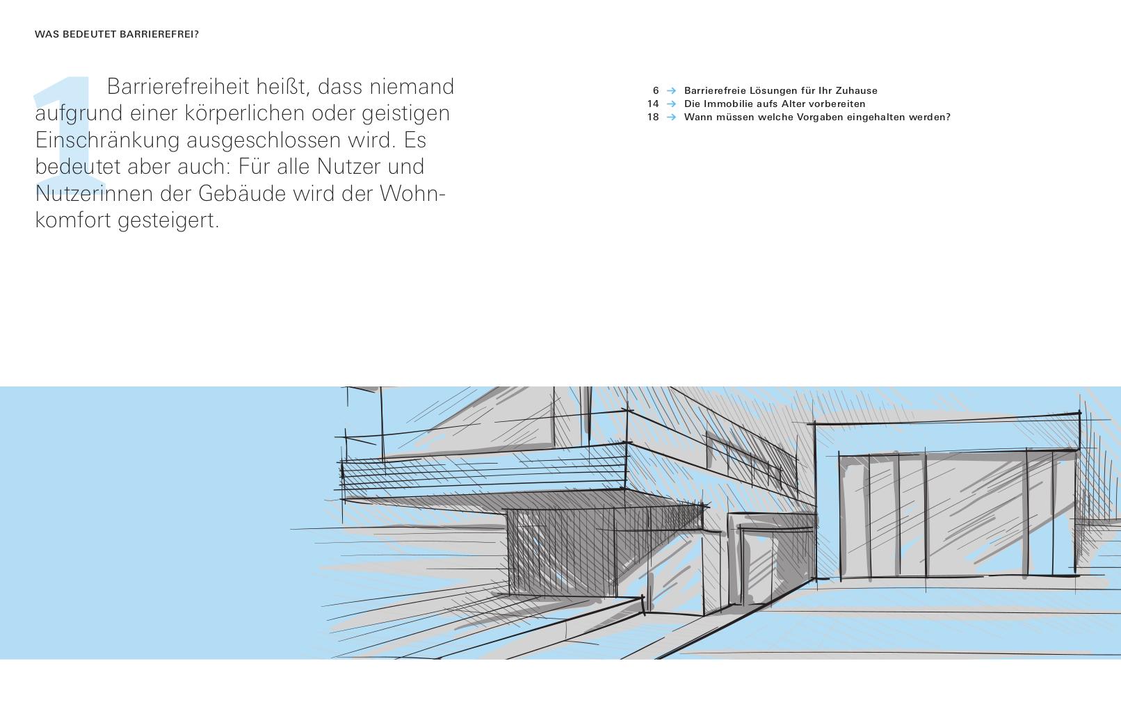 Beispielinhalt (Bild) Barrierefrei bauen und sanieren