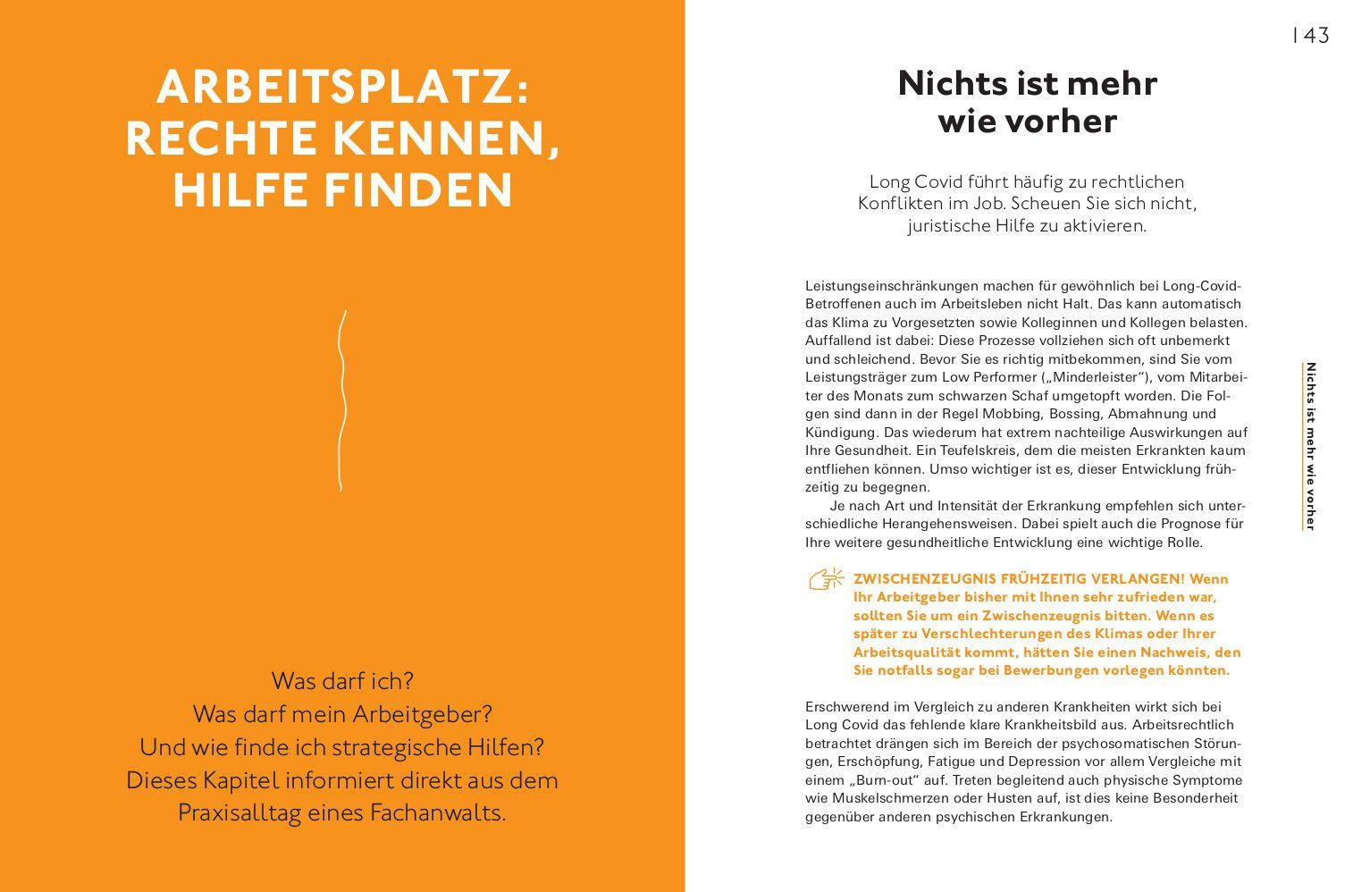 Beispielinhalt (Bild) Long Covid und Post Covid