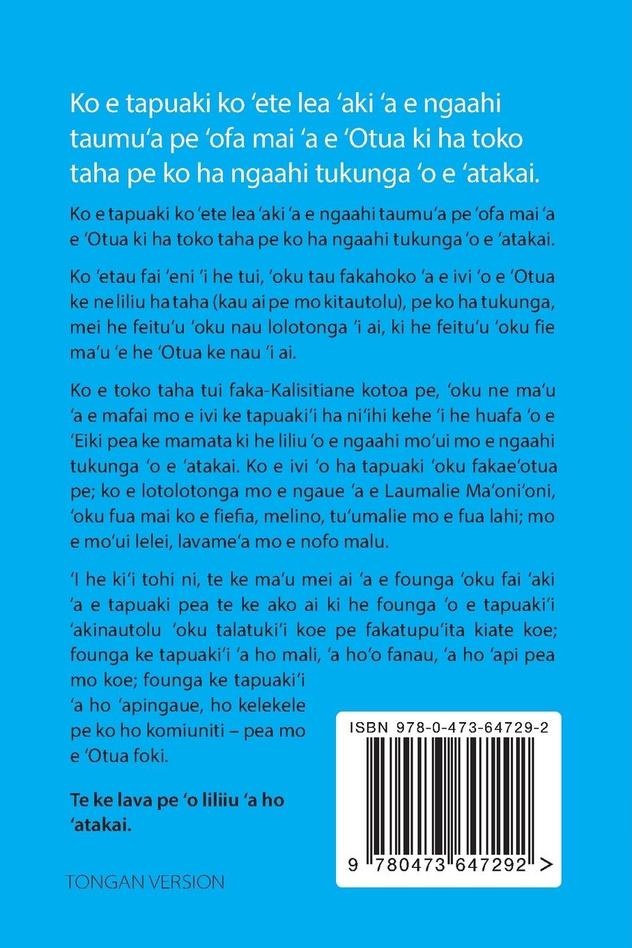 Rückseitencover Ko e Ivi Fakaofo 'o e Tapuaki